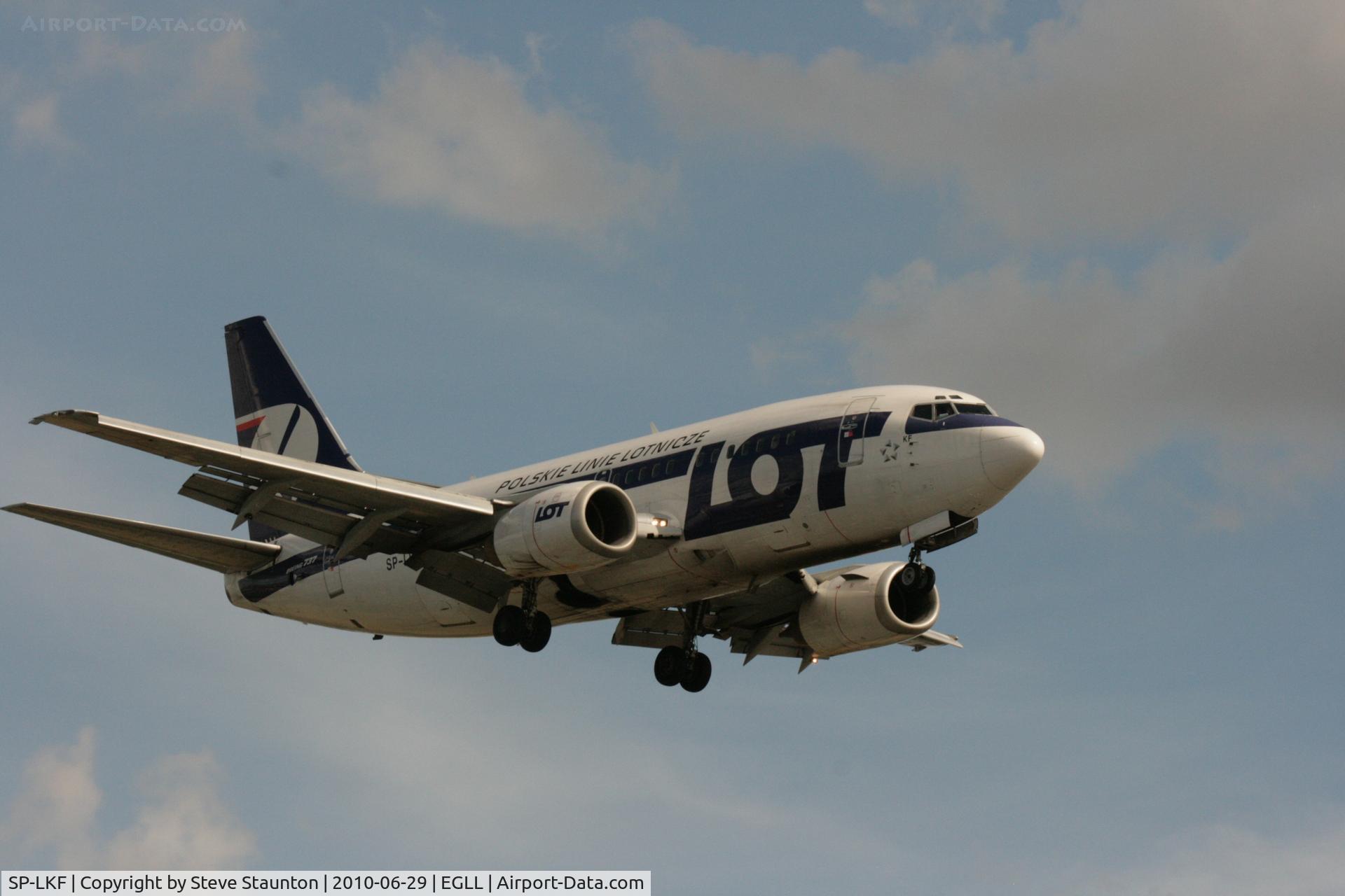SP-LKF, 1994 Boeing 737-55D C/N 27368/2603, Taken at Heathrow Airport, June 2010
