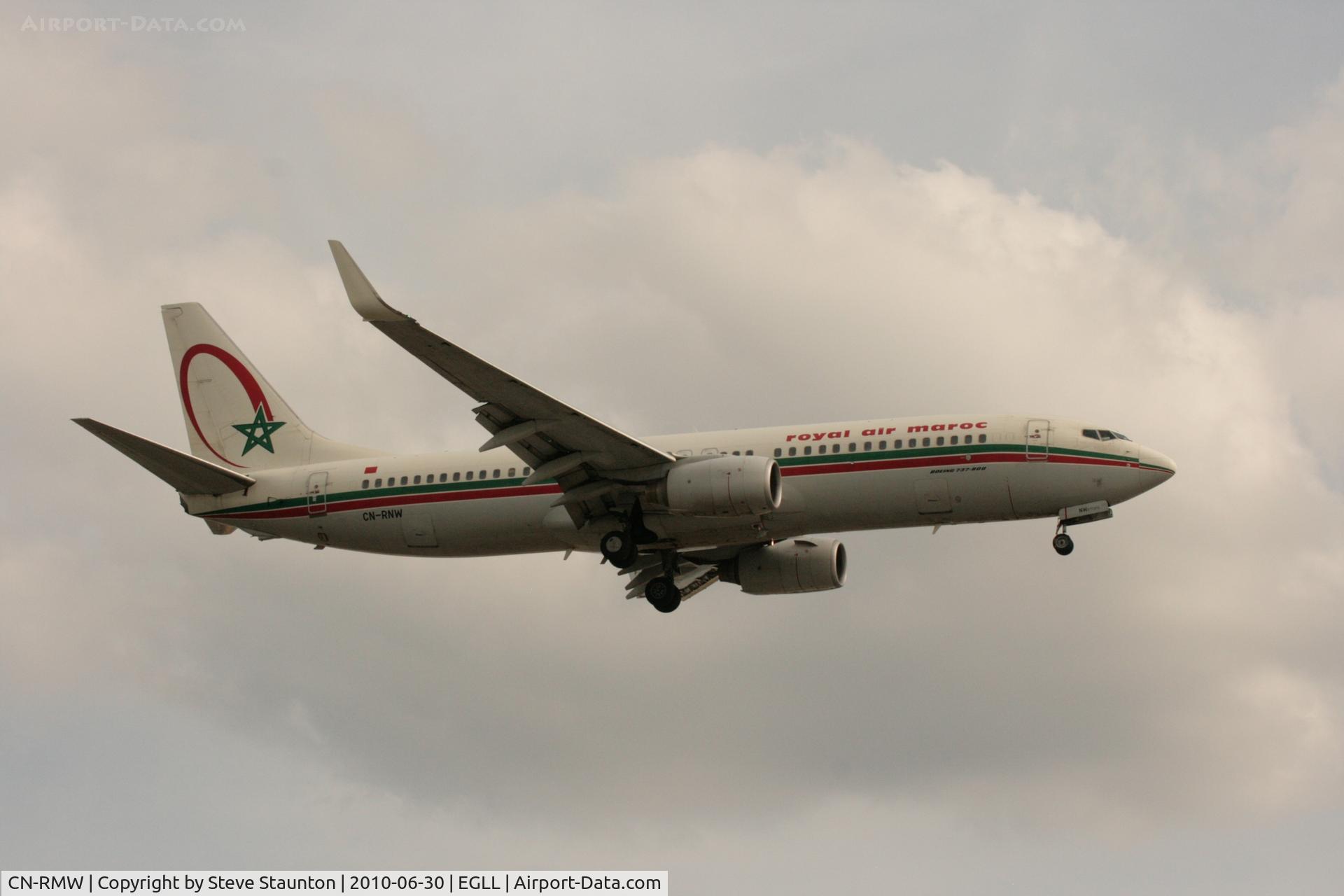 CN-RMW, 1991 Boeing 737-5B7 C/N 25364, Taken at Heathrow Airport, June 2010