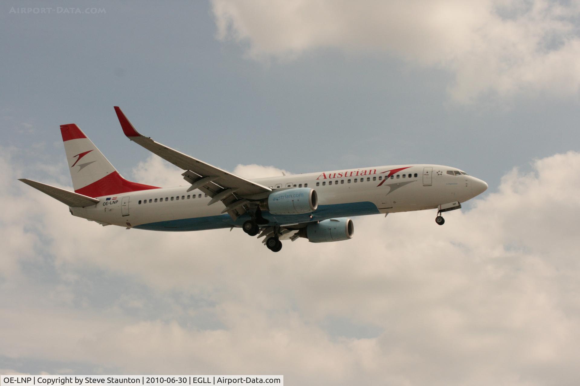 OE-LNP, 2002 Boeing 737-8Z9 C/N 30420, Taken at Heathrow Airport, June 2010
