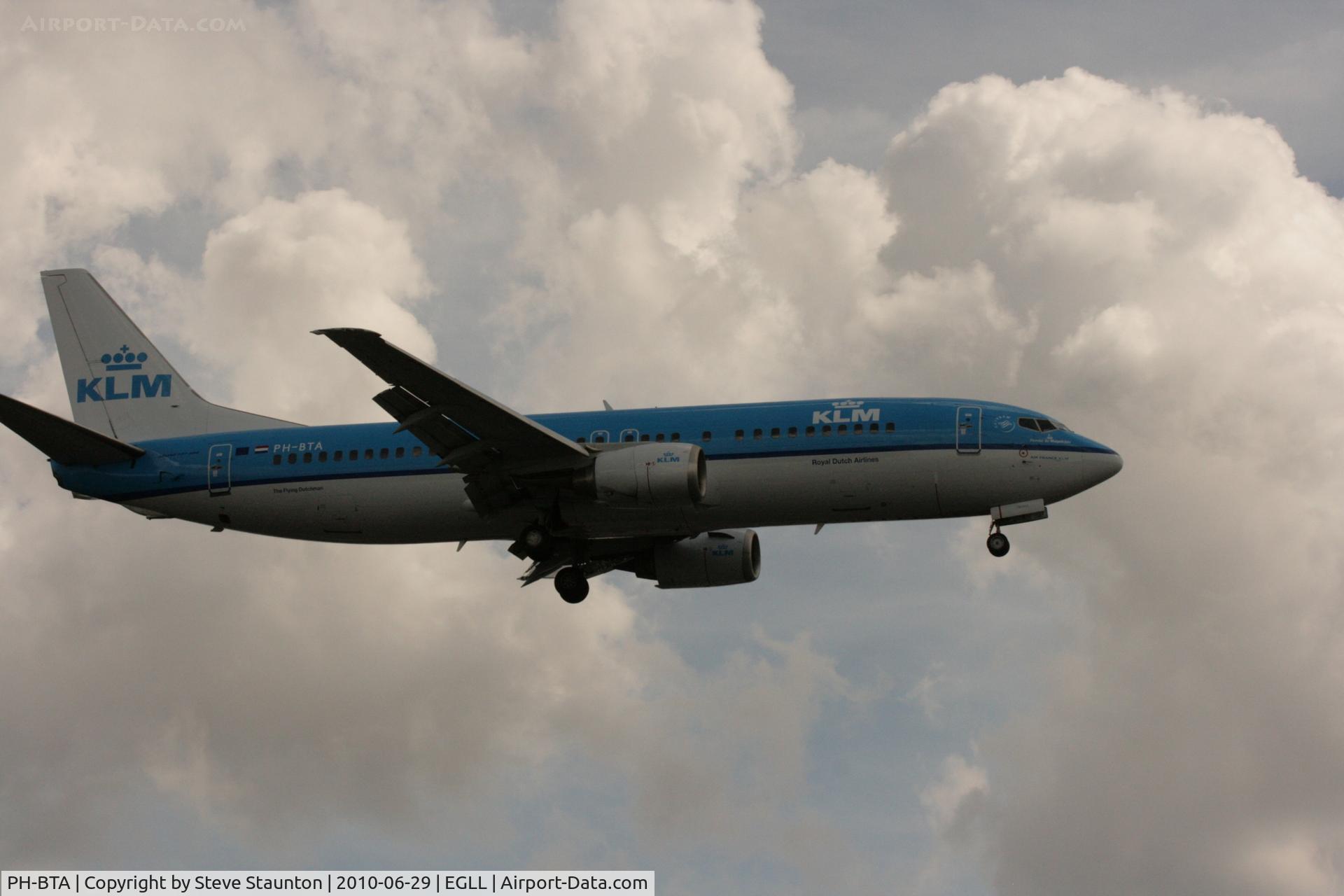 PH-BTA, 1991 Boeing 737-406 C/N 25412, Taken at Heathrow Airport, June 2010
