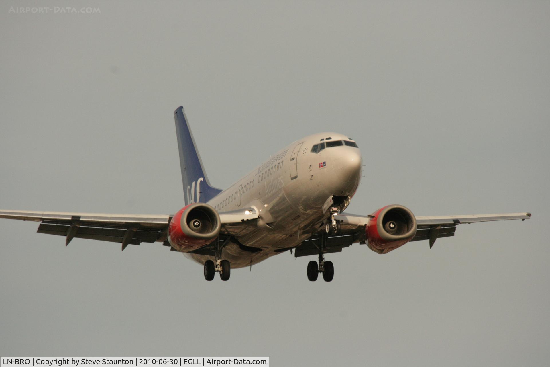 LN-BRO, 1991 Boeing 737-505 C/N 24647, Taken at Heathrow Airport, June 2010