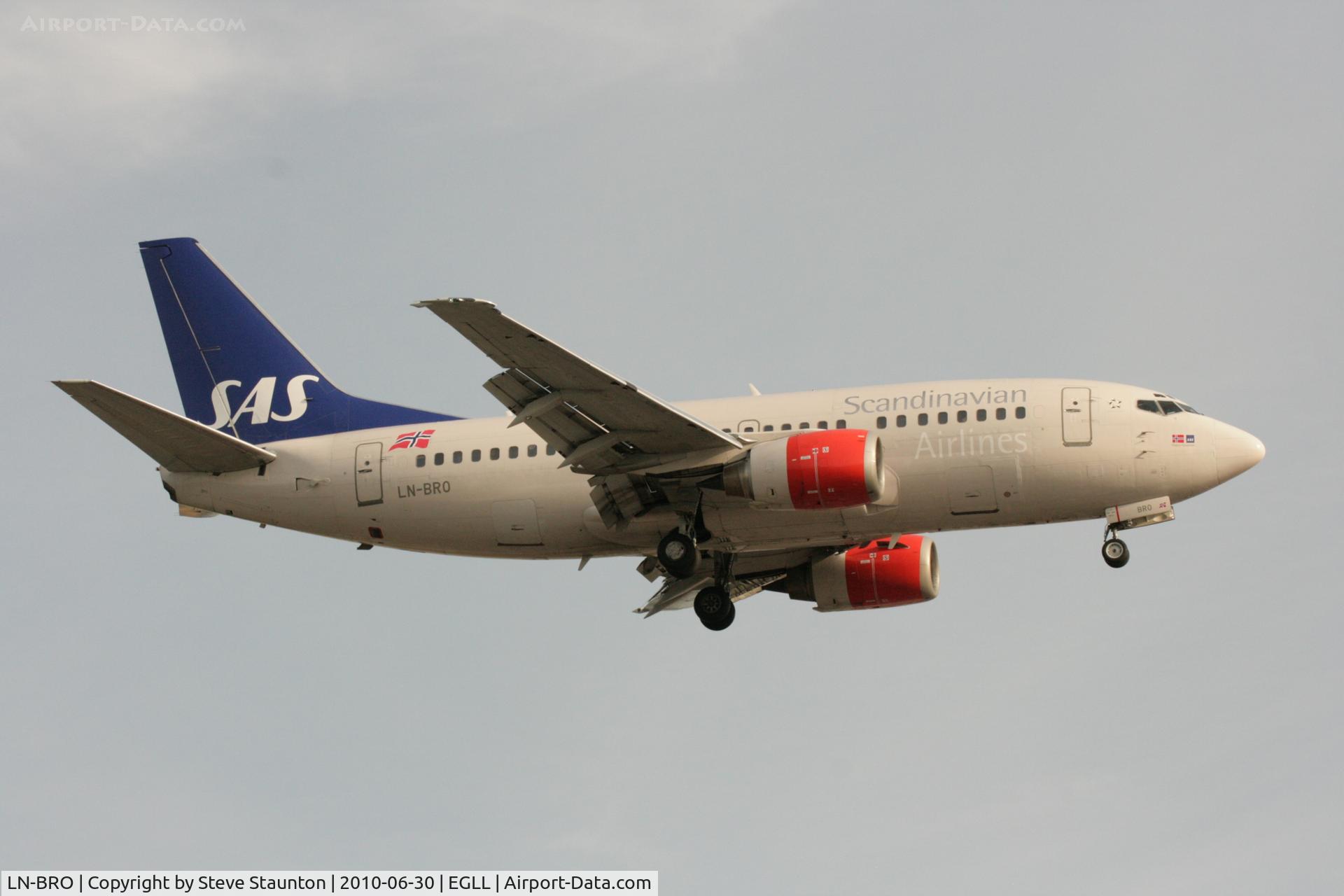 LN-BRO, 1991 Boeing 737-505 C/N 24647, Taken at Heathrow Airport, June 2010