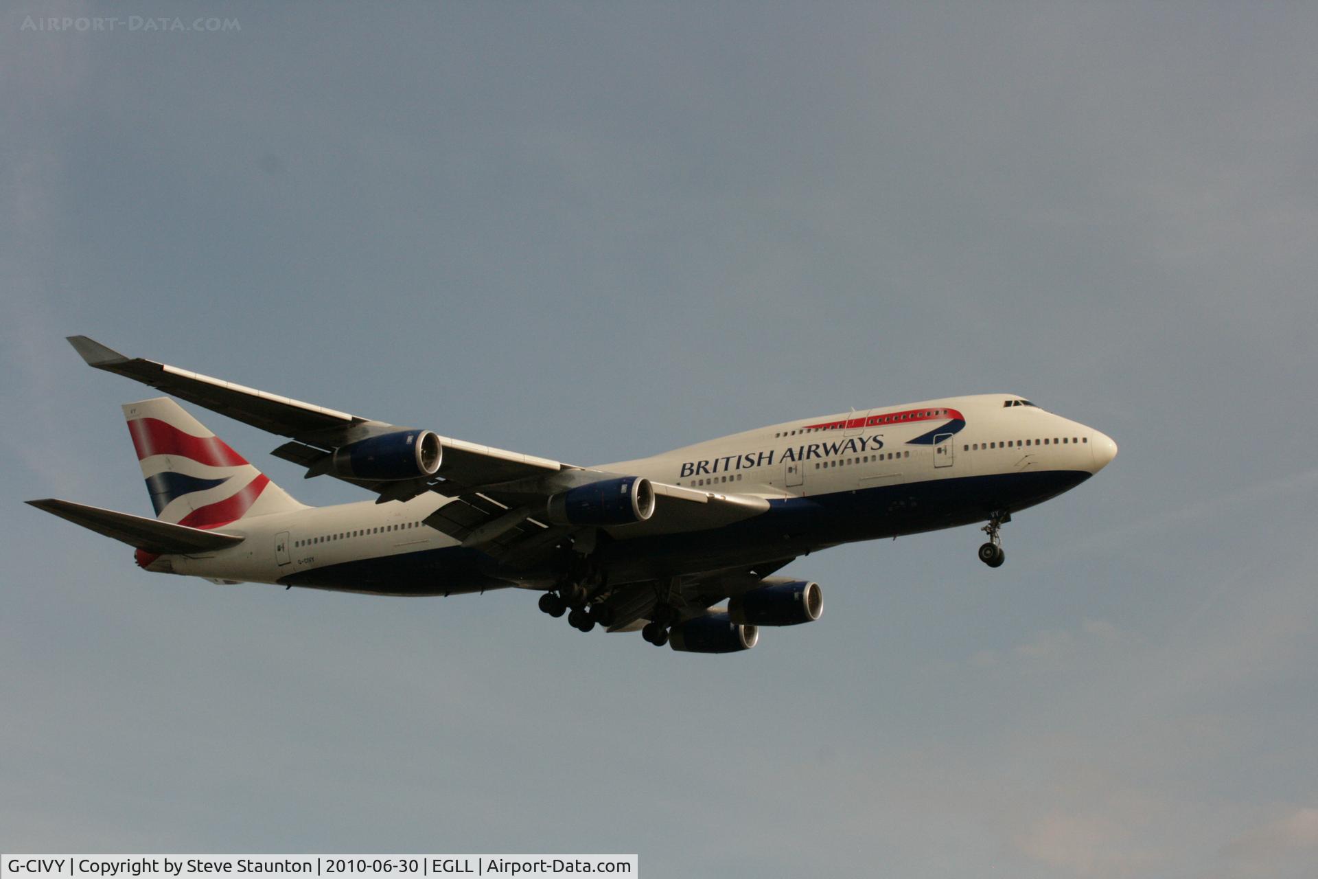G-CIVY, 1998 Boeing 747-436 C/N 28853, Taken at Heathrow Airport, June 2010