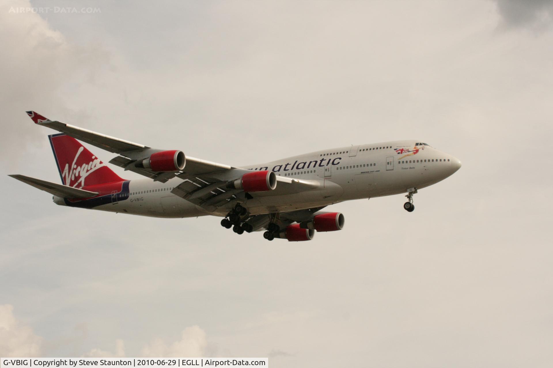G-VBIG, 1996 Boeing 747-4Q8 C/N 26255, Taken at Heathrow Airport, June 2010