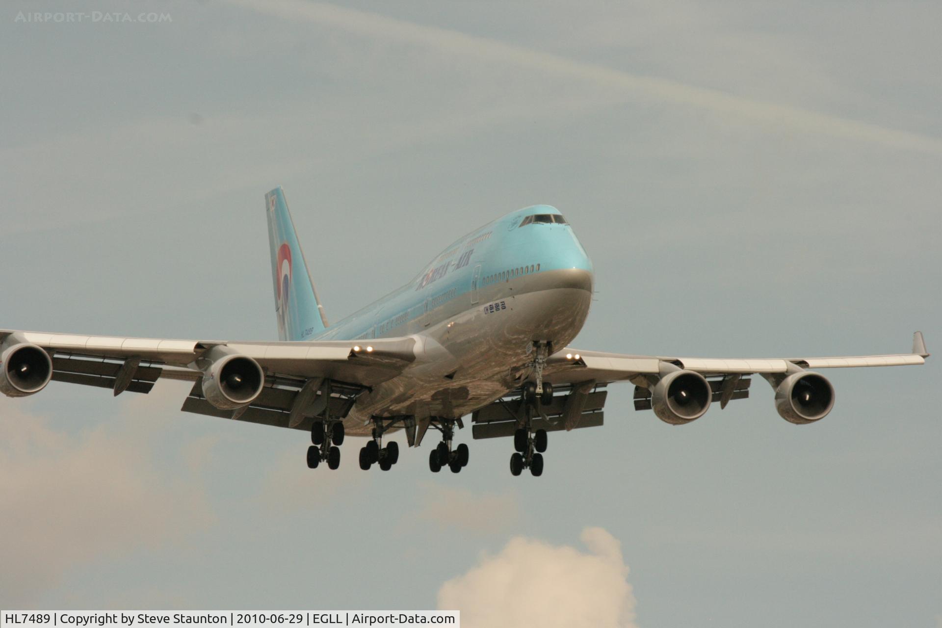 HL7489, 1993 Boeing 747-4B5 C/N 27072, Taken at Heathrow Airport, June 2010