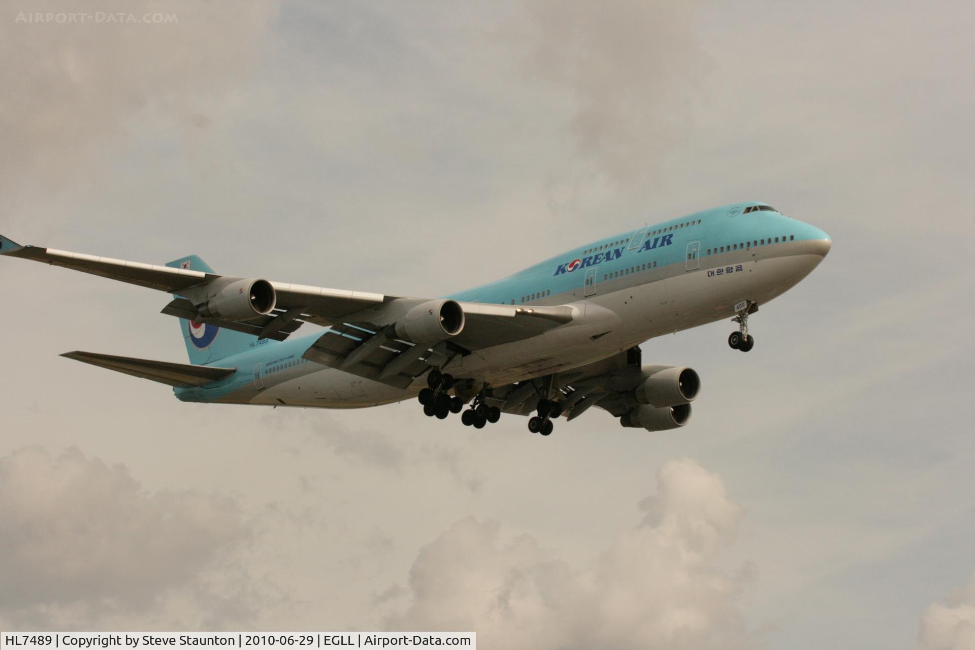 HL7489, 1993 Boeing 747-4B5 C/N 27072, Taken at Heathrow Airport, June 2010