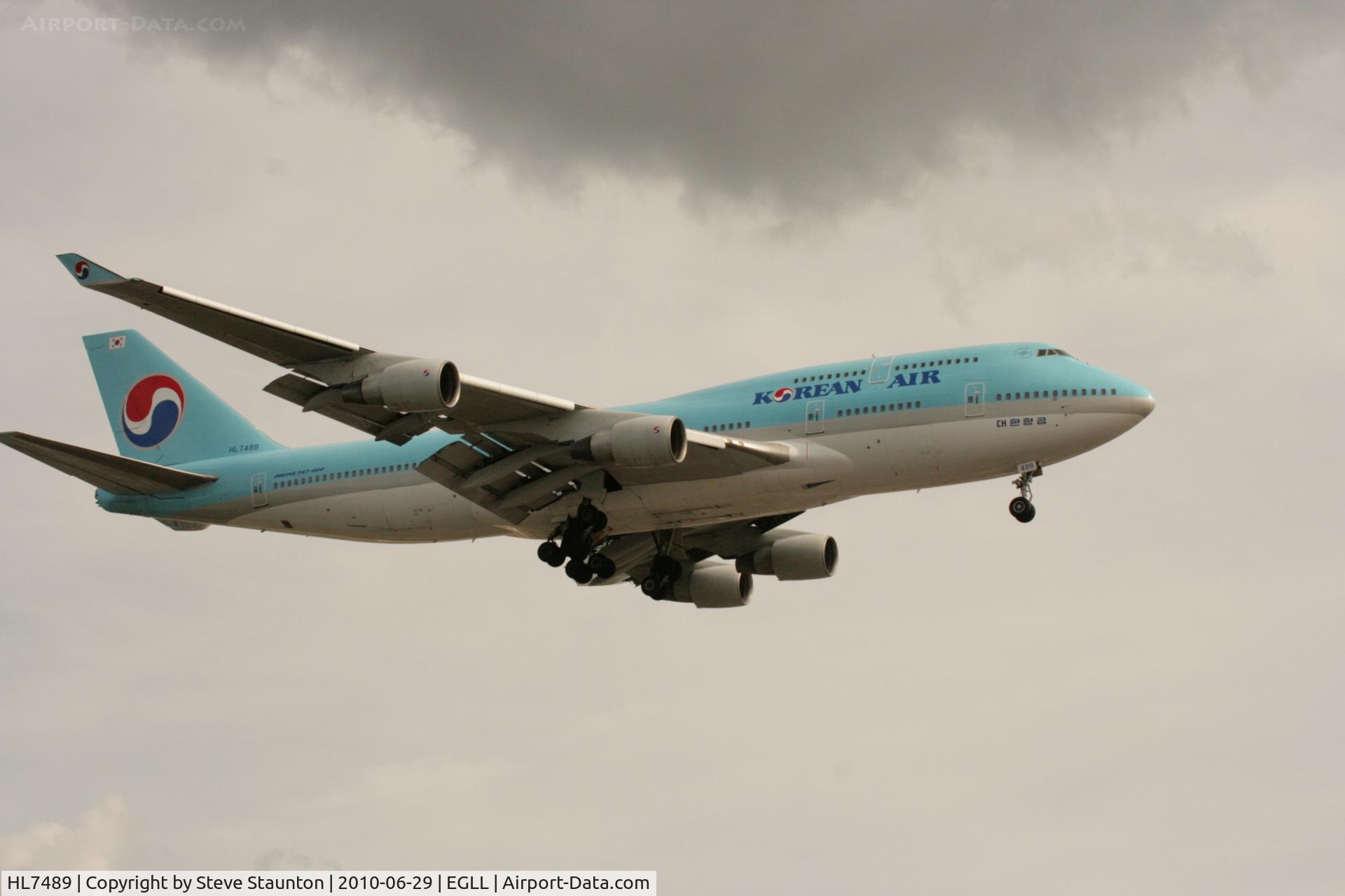 HL7489, 1993 Boeing 747-4B5 C/N 27072, Taken at Heathrow Airport, June 2010