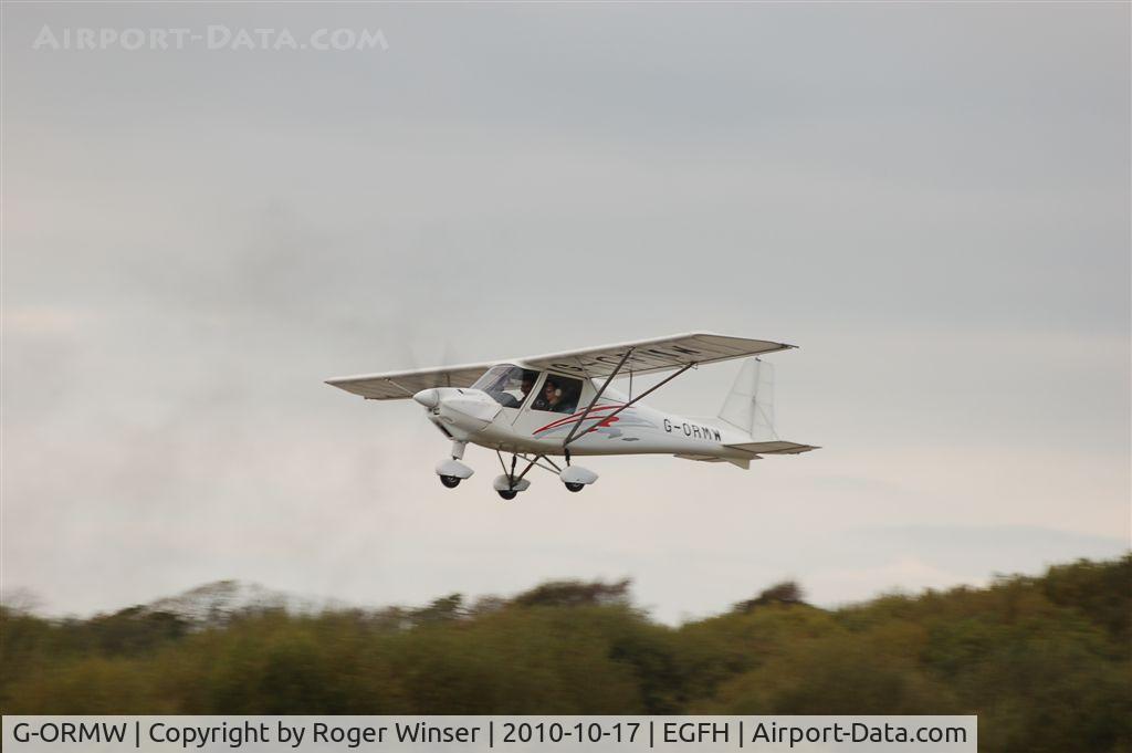 G-ORMW, 2005 Comco Ikarus C42 FB100 C/N 0501-6653, Departing Runway 22