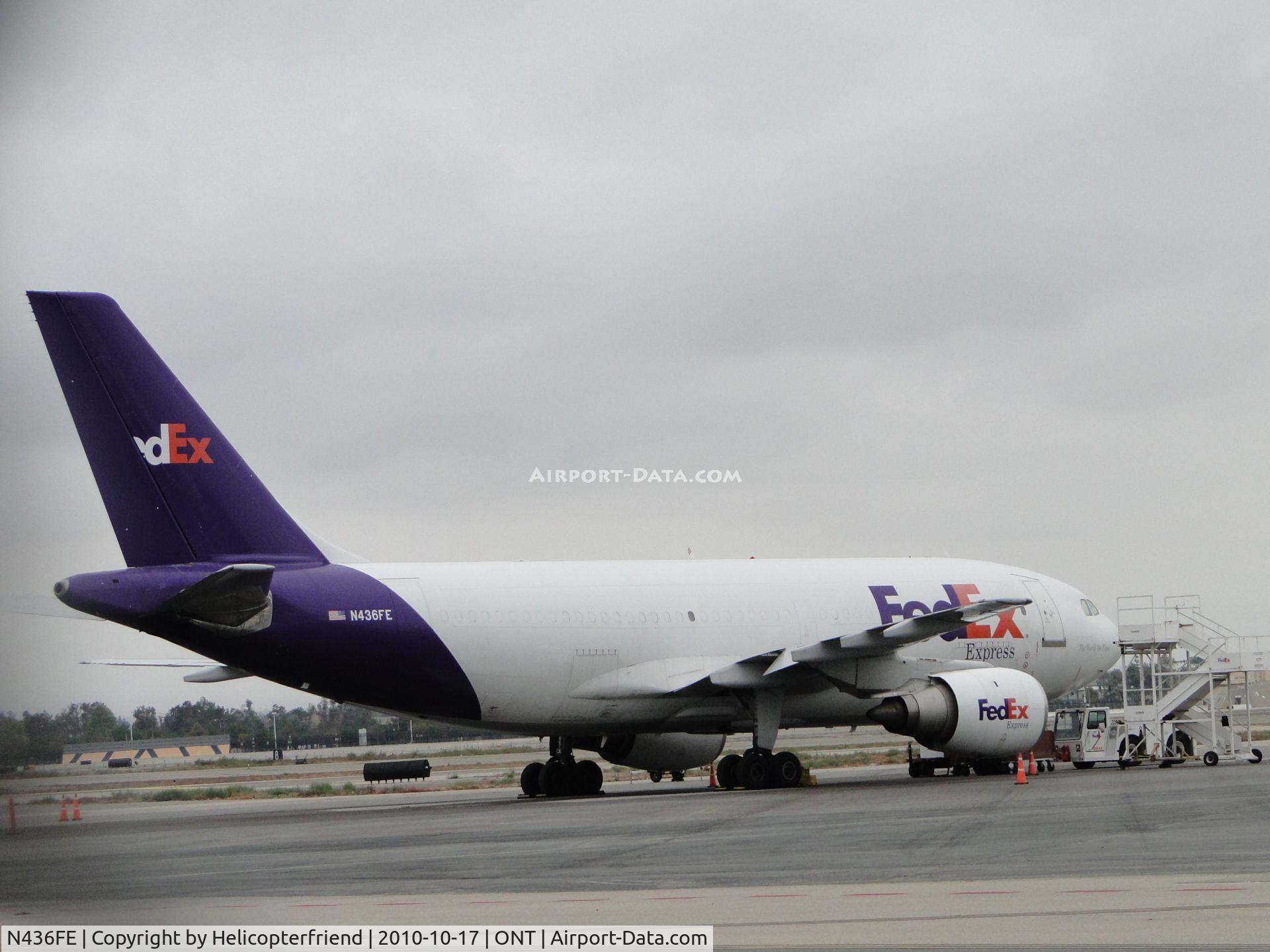 N436FE, 1988 Airbus A310-203 C/N 454, Parked east of Fed Ex building