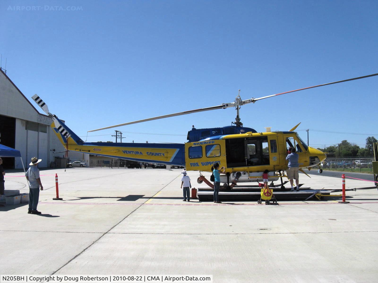 N205BH, 1969 Bell EH-1H Iroquois C/N 11373, Bell EH-1H, one 1,400 shp AVCO Lycoming T53-L-13 Turboshaft engine, of Ventura County Sheriff's Forest Fire Support #7