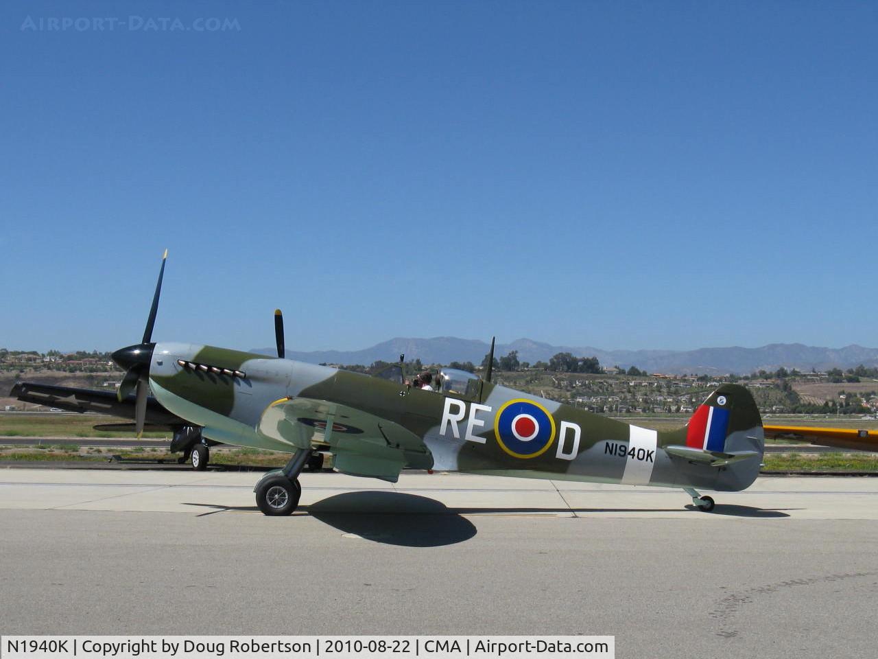 N1940K, 2003 Jurca MJ-100 Spitfire C/N MK9EX, 2003 Deford Mk.IX JURCA MJ-100 full size wooden replica Supermarine SPITFIRE Mk.IX, Allison 1,400 Hp