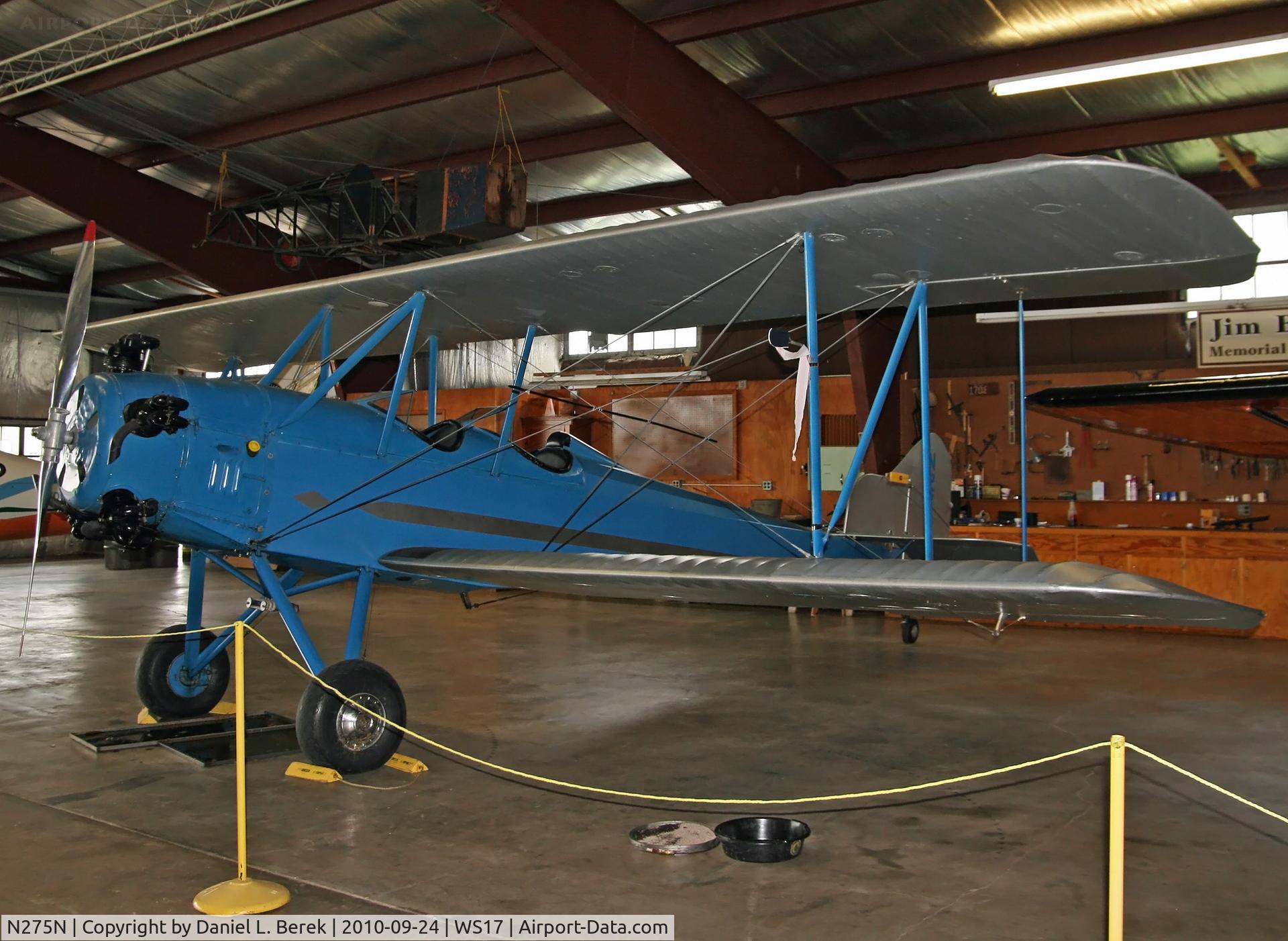 N275N, 1930 Lincoln PT-K C/N 602, As a trainer, this two-place open-cockpit plane was easy to fly.