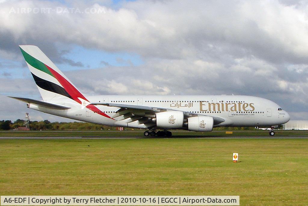 A6-EDF, 2006 Airbus A380-861 C/N 007, Emirates Airbus A-380-841, c/n: 007 at Manchester