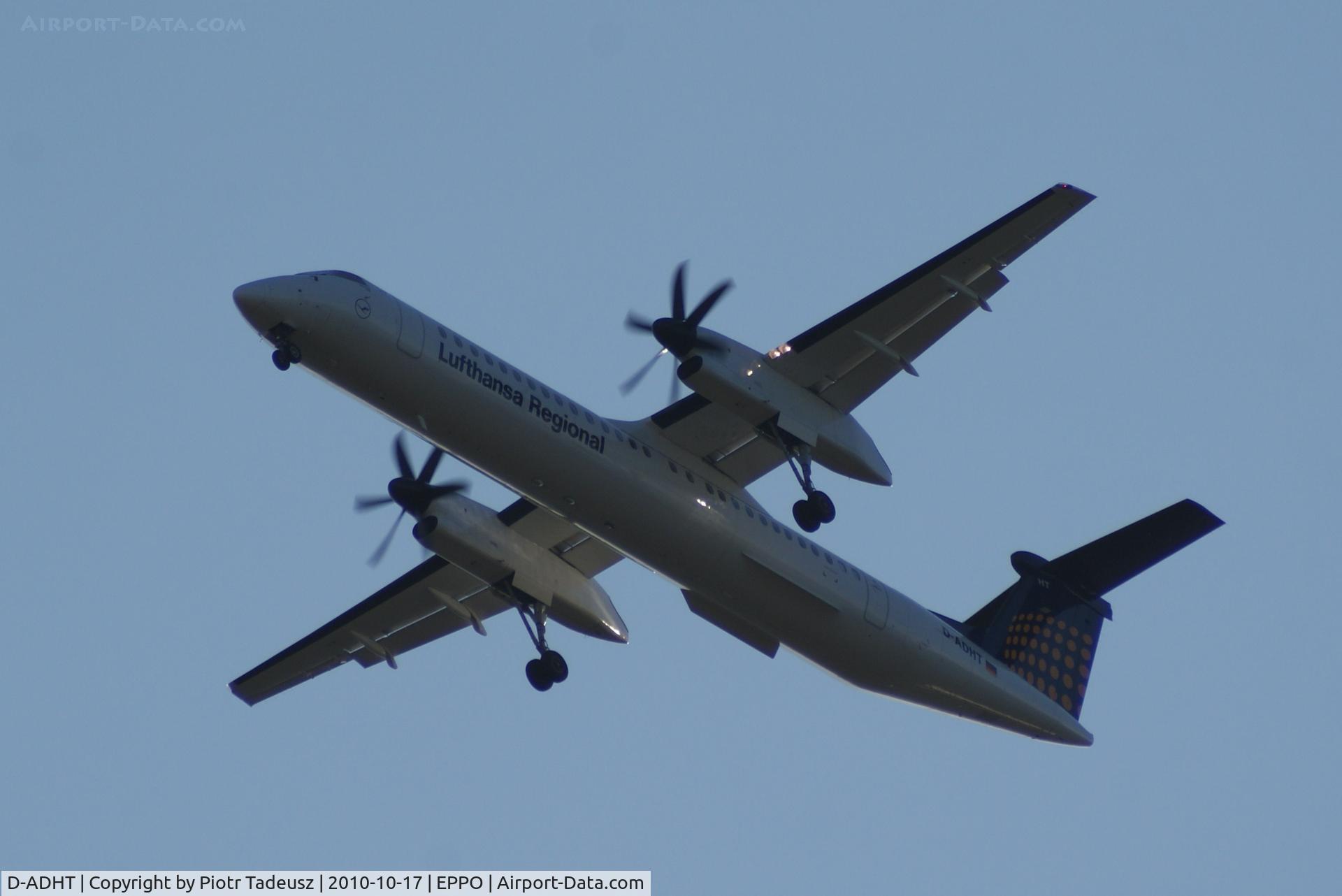D-ADHT, 2009 De Havilland Canada DHC-8-400Q Dash 8 C/N 4281, Poznan - Lawica