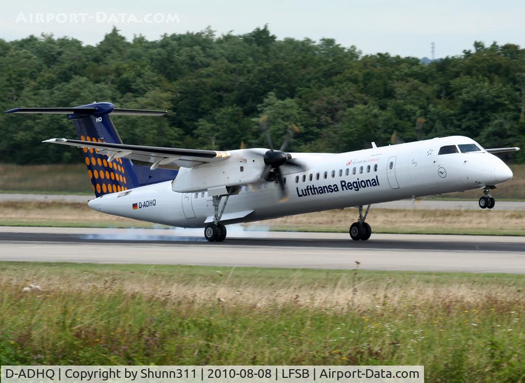 D-ADHQ, 2000 De Havilland Canada DHC-8-402 Dash 8 C/N 4016, Landing rwy 16