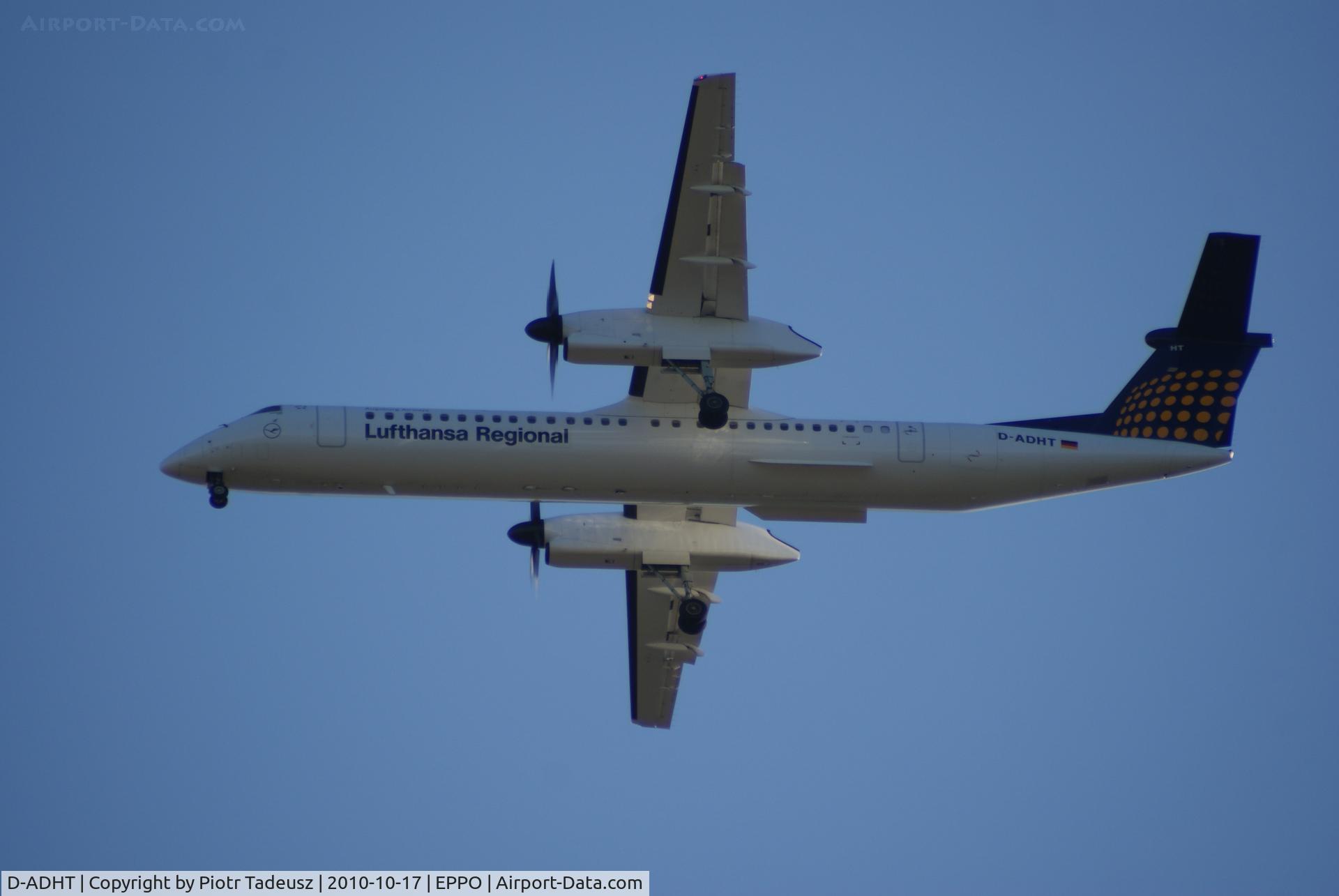 D-ADHT, 2009 De Havilland Canada DHC-8-400Q Dash 8 C/N 4281, Poznan - Lawica