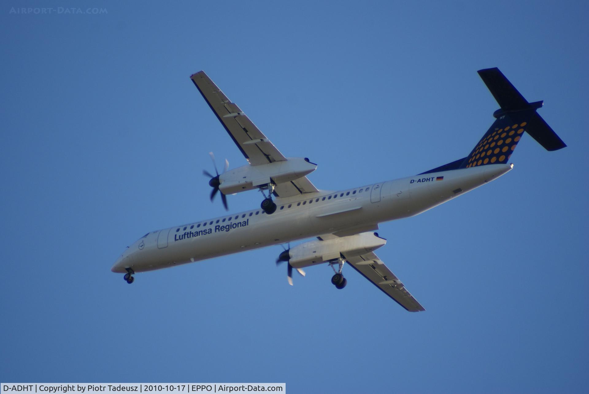 D-ADHT, 2009 De Havilland Canada DHC-8-400Q Dash 8 C/N 4281, Pozna? - ?awica