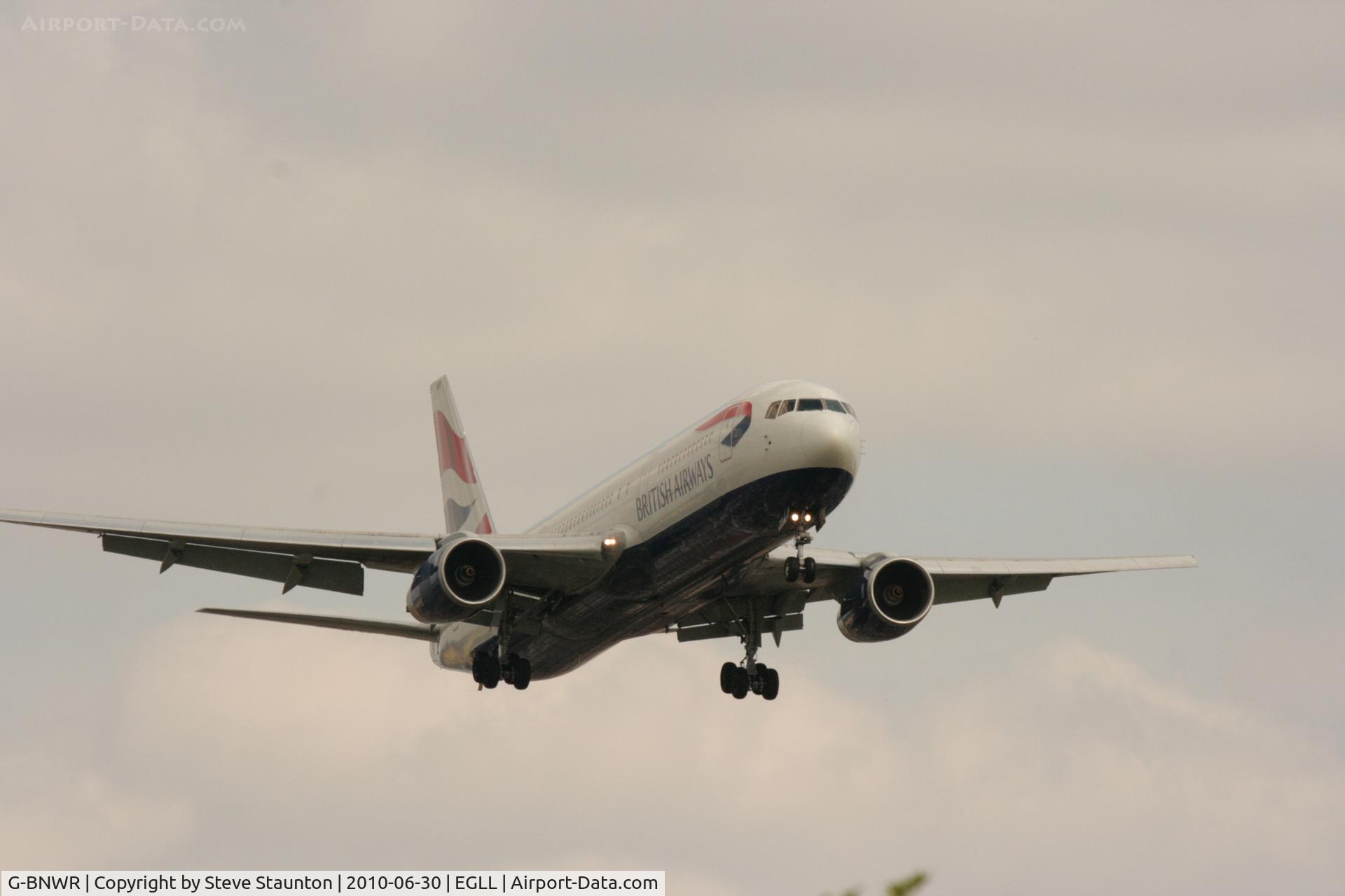 G-BNWR, 1992 Boeing 767-336 C/N 25732, Taken at Heathrow Airport, June 2010