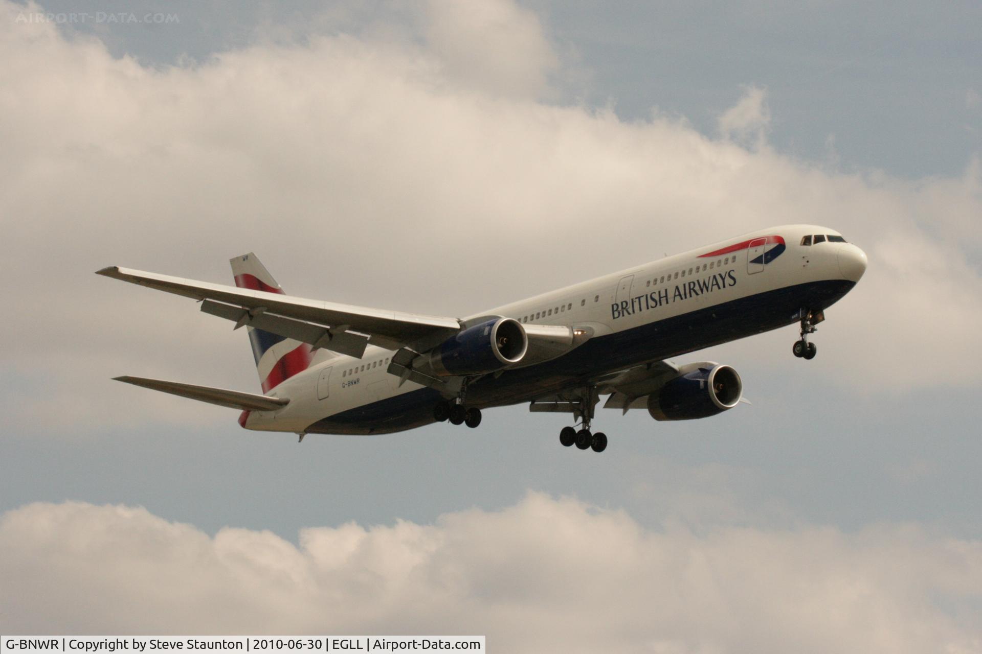 G-BNWR, 1992 Boeing 767-336 C/N 25732, Taken at Heathrow Airport, June 2010