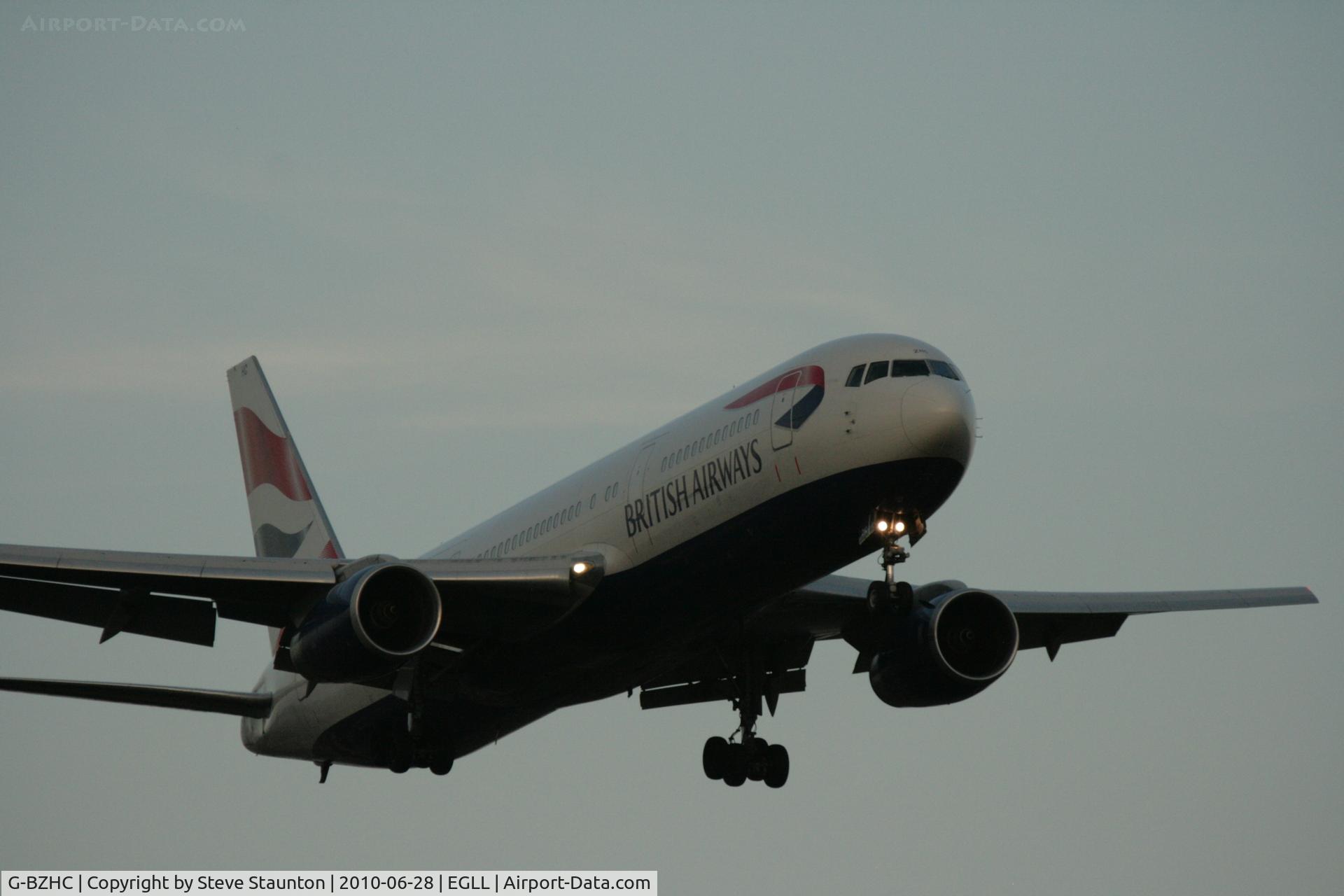 G-BZHC, 1998 Boeing 767-336 C/N 29232, Taken at Heathrow Airport, June 2010