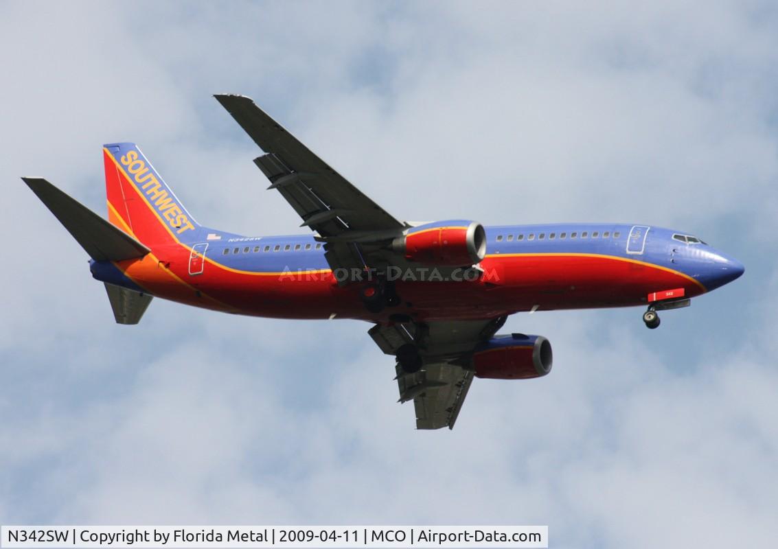 N342SW, 1989 Boeing 737-3H4 C/N 24133, Southwest 737-300