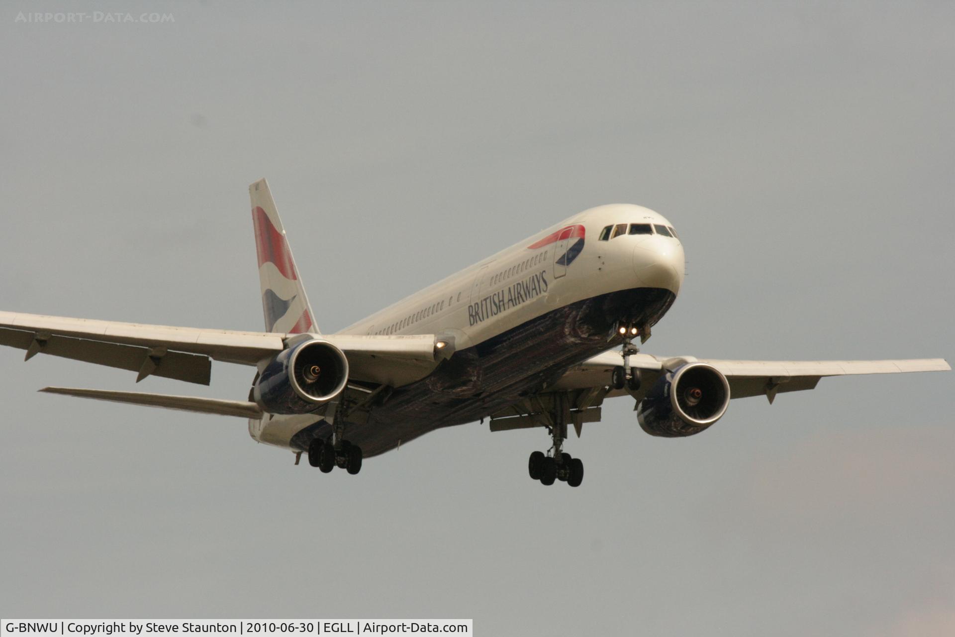 G-BNWU, 1993 Boeing 767-336 C/N 25829, Taken at Heathrow Airport, June 2010