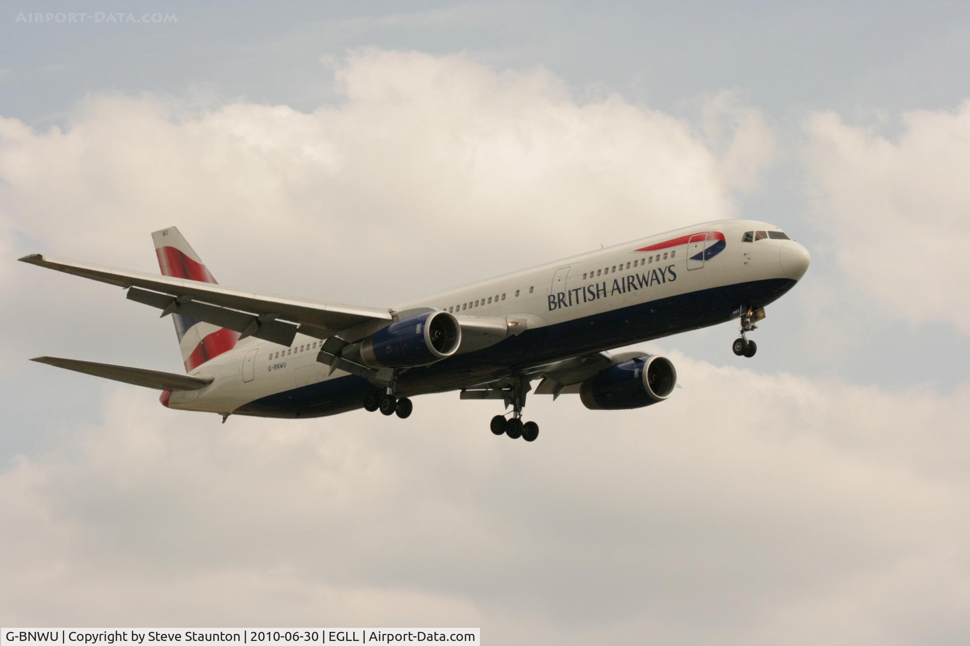 G-BNWU, 1993 Boeing 767-336 C/N 25829, Taken at Heathrow Airport, June 2010