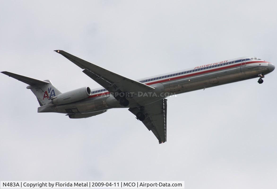 N483A, 1988 McDonnell Douglas MD-82 (DC-9-82) C/N 49676, American MD-82