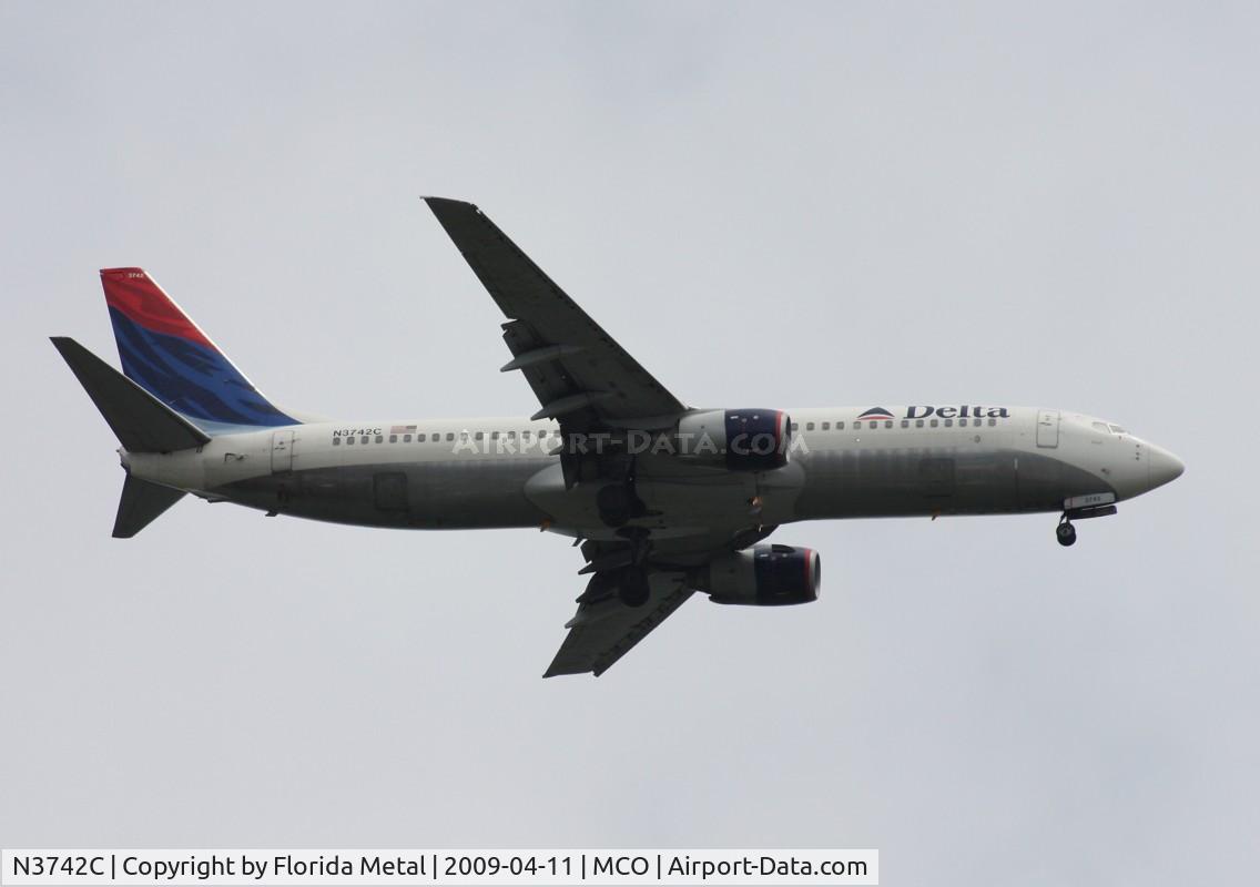 N3742C, 2001 Boeing 737-832 C/N 30835, Delta 737-800