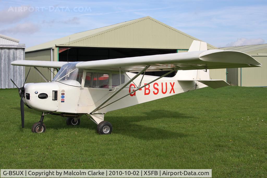 G-BSUX, 1991 Carlson Sparrow II C/N PFA 209-11794, Carlson Sparrow ii, Fishburn Airfield, October 2010.