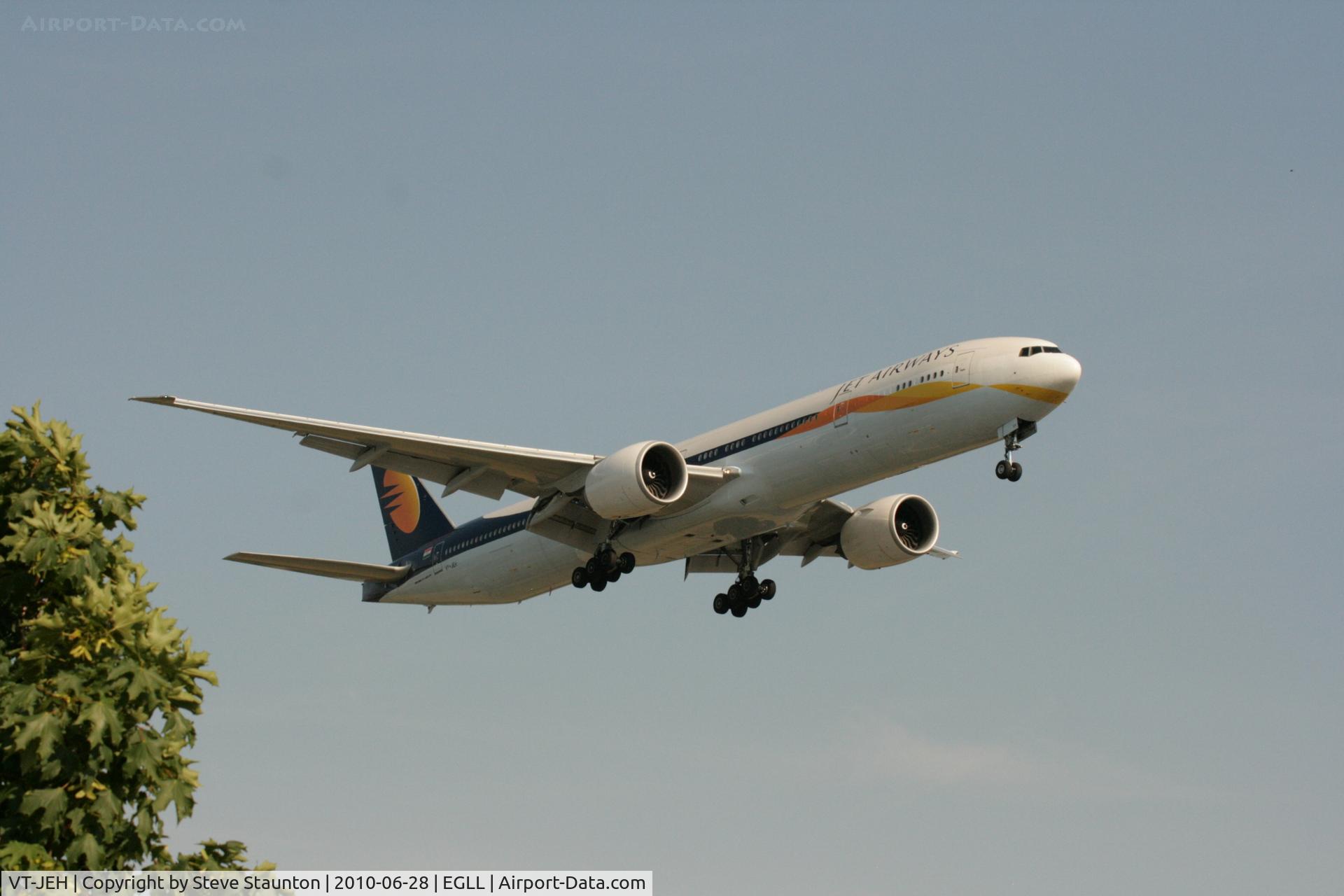 VT-JEH, 2007 Boeing 777-35R/ER C/N 35166, Taken at Heathrow Airport, June 2010
