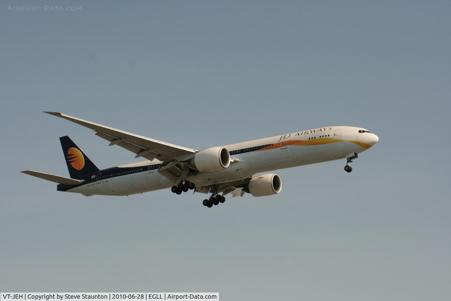 VT-JEH, 2007 Boeing 777-35R/ER C/N 35166, Taken at Heathrow Airport, June 2010