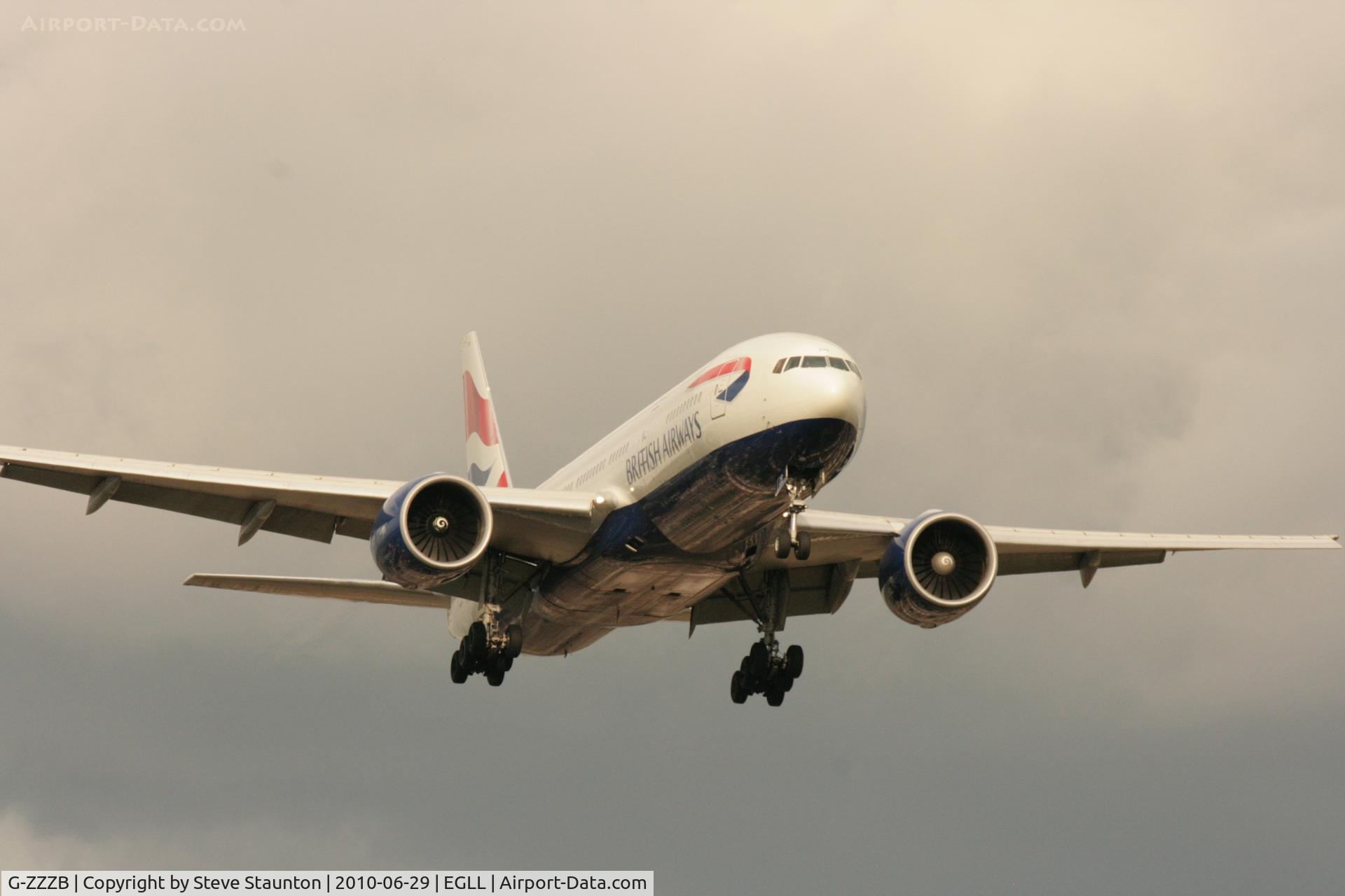 G-ZZZB, 1995 Boeing 777-236 C/N 27106, Taken at Heathrow Airport, June 2010
