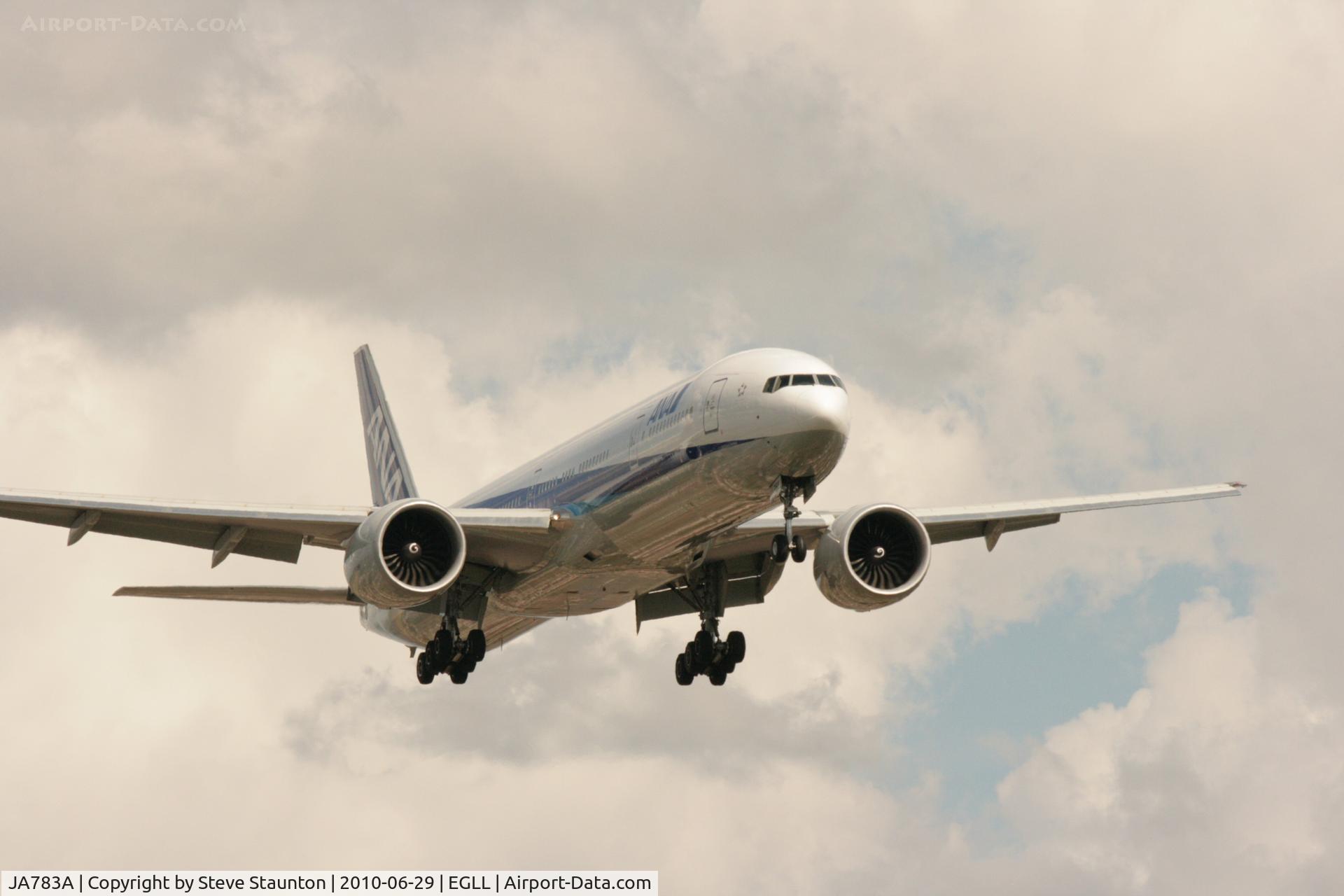 JA783A, 2008 Boeing 777-381/ER C/N 27940, Taken at Heathrow Airport, June 2010