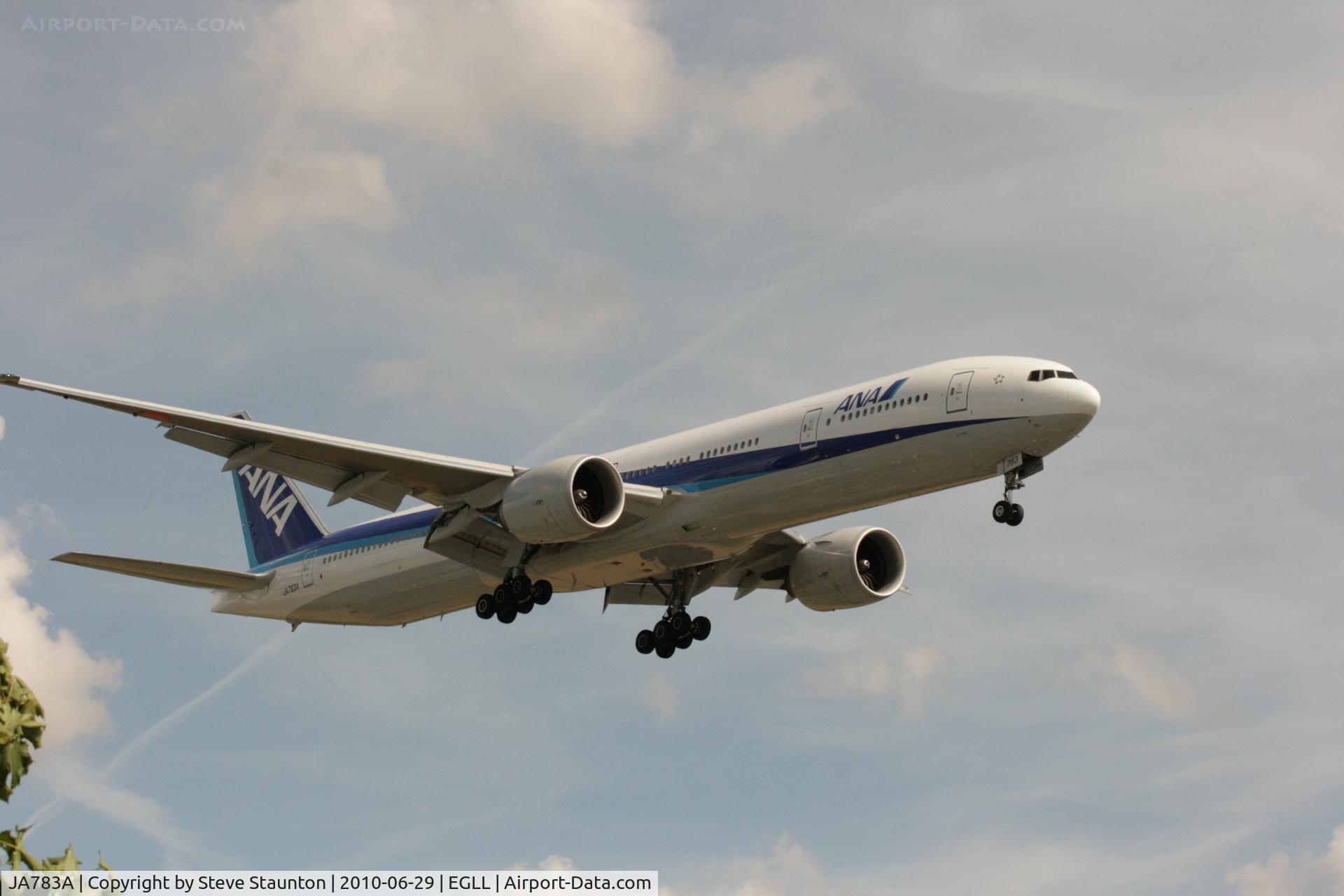 JA783A, 2008 Boeing 777-381/ER C/N 27940, Taken at Heathrow Airport, June 2010