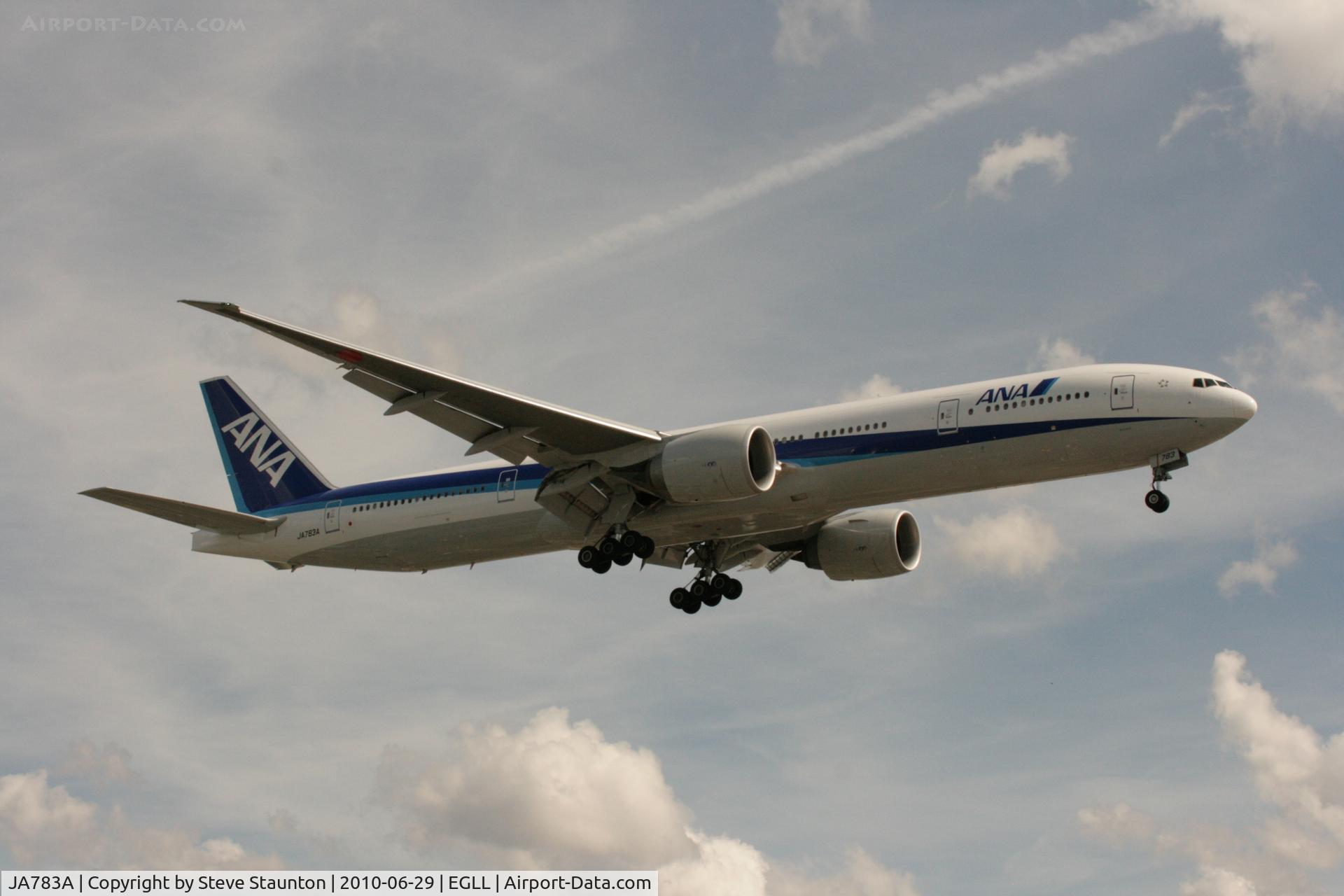 JA783A, 2008 Boeing 777-381/ER C/N 27940, Taken at Heathrow Airport, June 2010