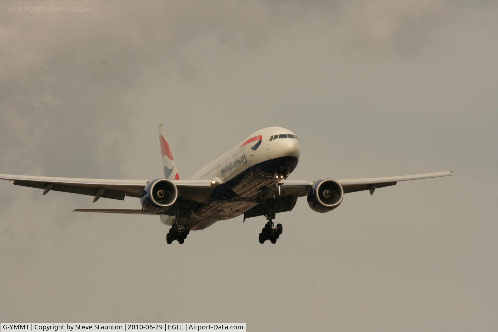 G-YMMT, 2009 Boeing 777-236/ER C/N 36518, Taken at Heathrow Airport, June 2010