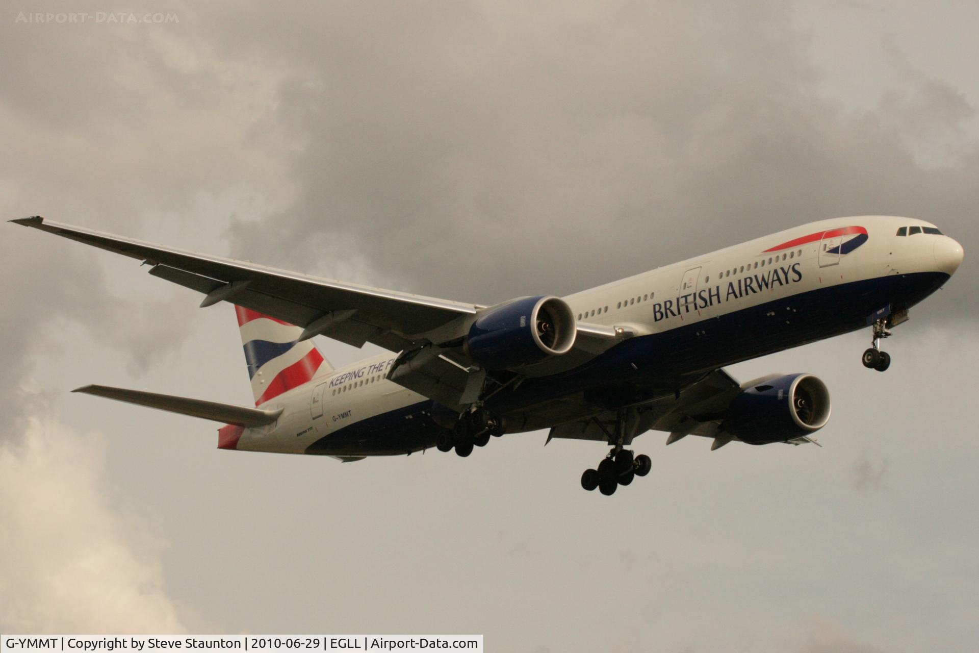 G-YMMT, 2009 Boeing 777-236/ER C/N 36518, Taken at Heathrow Airport, June 2010