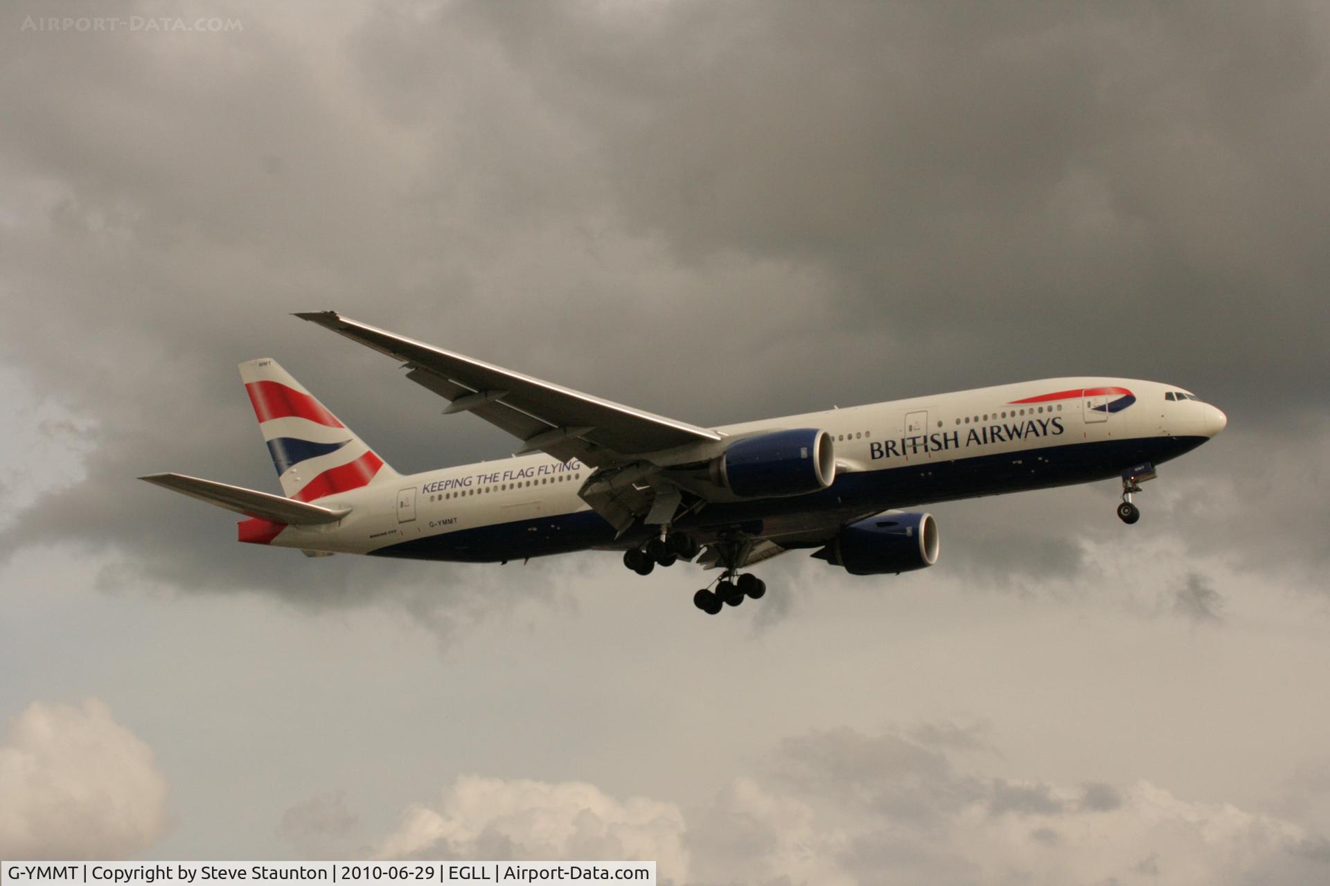 G-YMMT, 2009 Boeing 777-236/ER C/N 36518, Taken at Heathrow Airport, June 2010