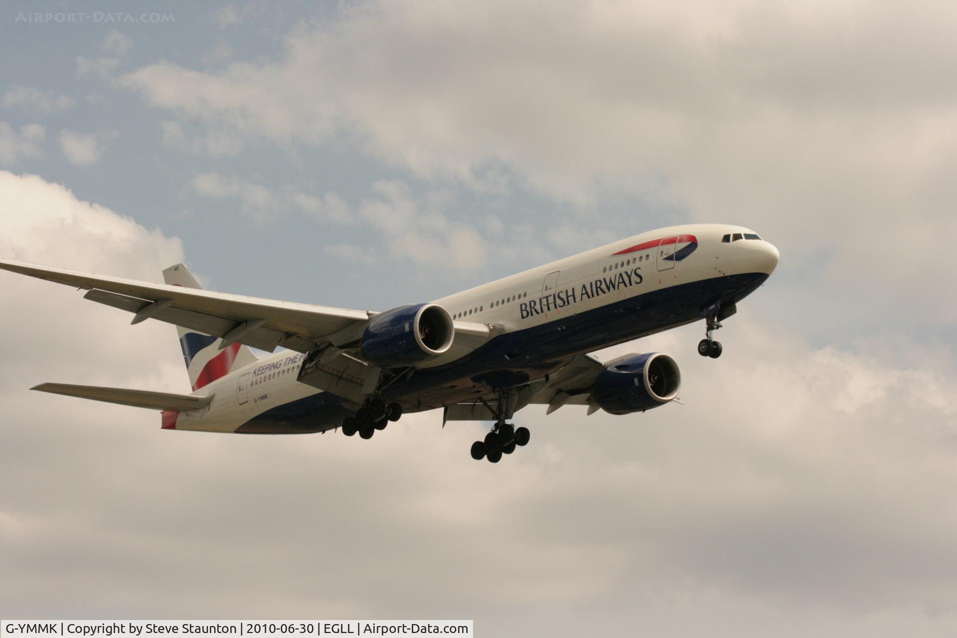 G-YMMK, 2000 Boeing 777-236 C/N 30312, Taken at Heathrow Airport, June 2010