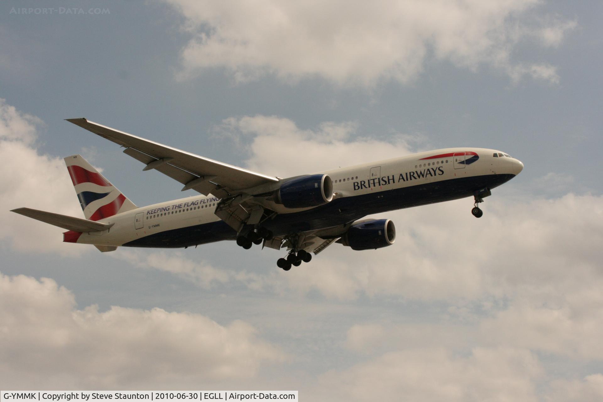 G-YMMK, 2000 Boeing 777-236 C/N 30312, Taken at Heathrow Airport, June 2010
