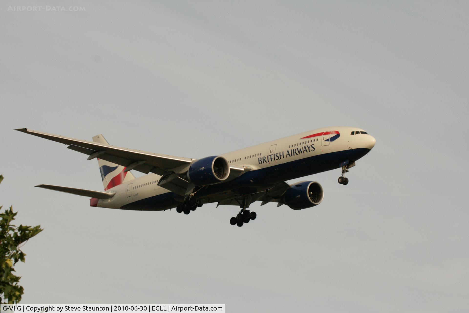 G-VIIG, 1997 Boeing 777-236/ER C/N 27489, Taken at Heathrow Airport, June 2010