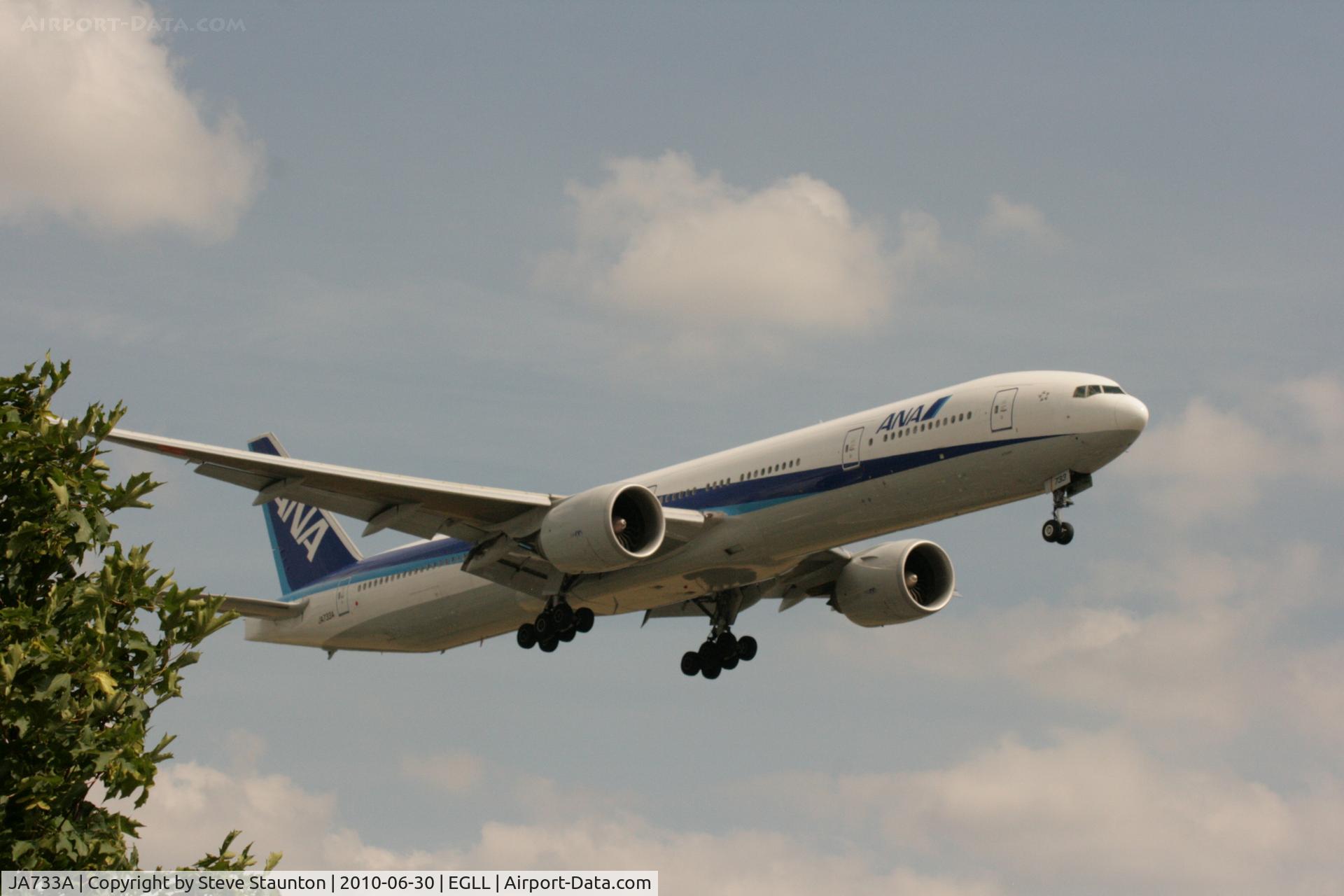JA733A, 2005 Boeing 777-381/ER C/N 32648, Taken at Heathrow Airport, June 2010