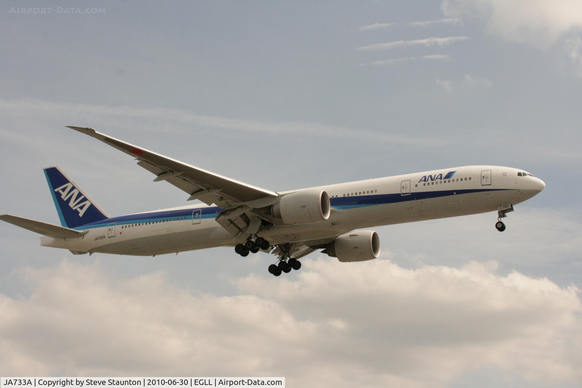 JA733A, 2005 Boeing 777-381/ER C/N 32648, Taken at Heathrow Airport, June 2010