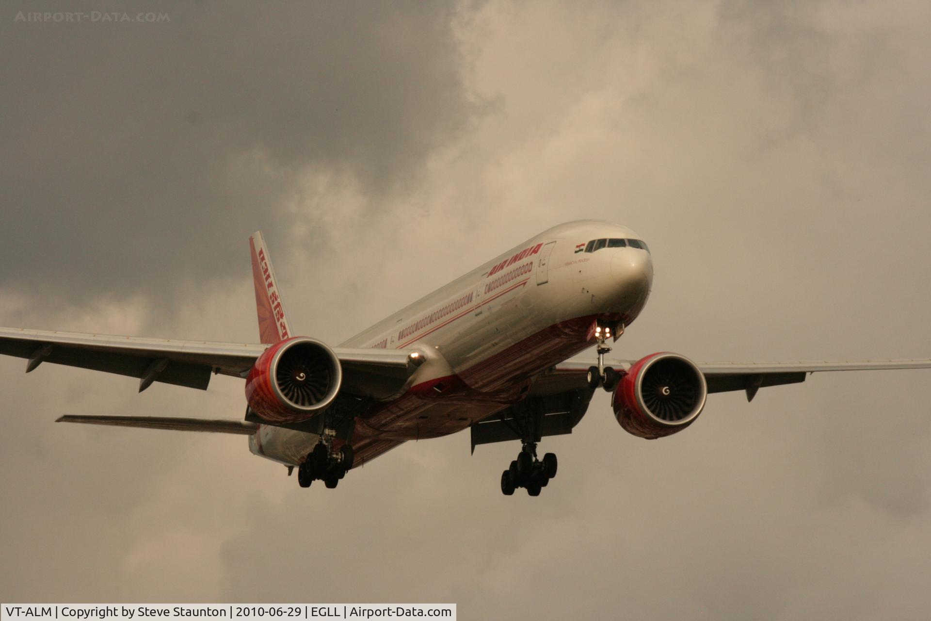 VT-ALM, 2008 Boeing 777-337/ER C/N 36311, Taken at Heathrow Airport, June 2010