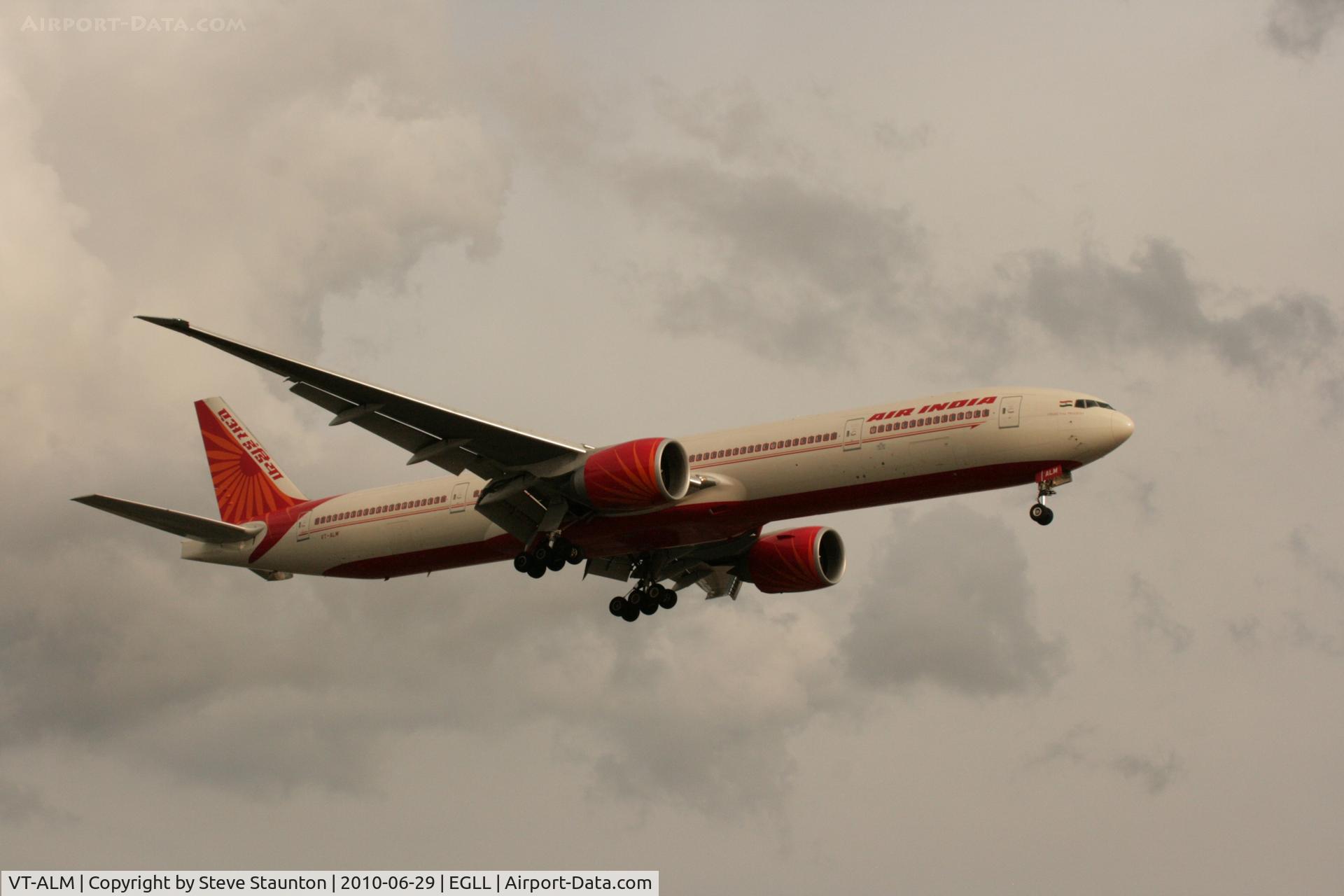 VT-ALM, 2008 Boeing 777-337/ER C/N 36311, Taken at Heathrow Airport, June 2010