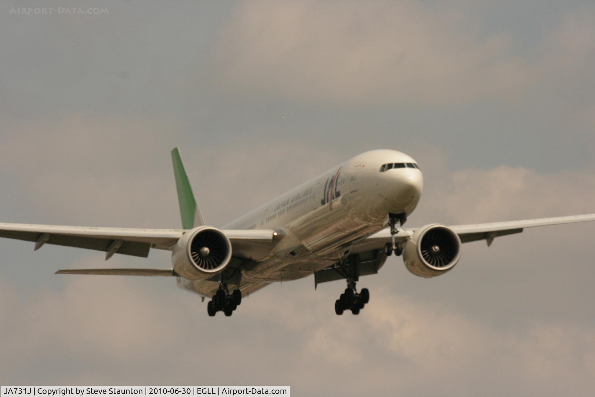 JA731J, 2003 Boeing 777-346/ER C/N 32431, Taken at Heathrow Airport, June 2010