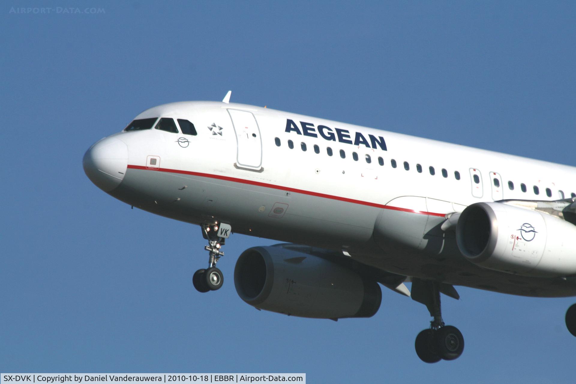 SX-DVK, 2008 Airbus A320-232 C/N 3392, Arrival of flight A3 620 to RWY 25L