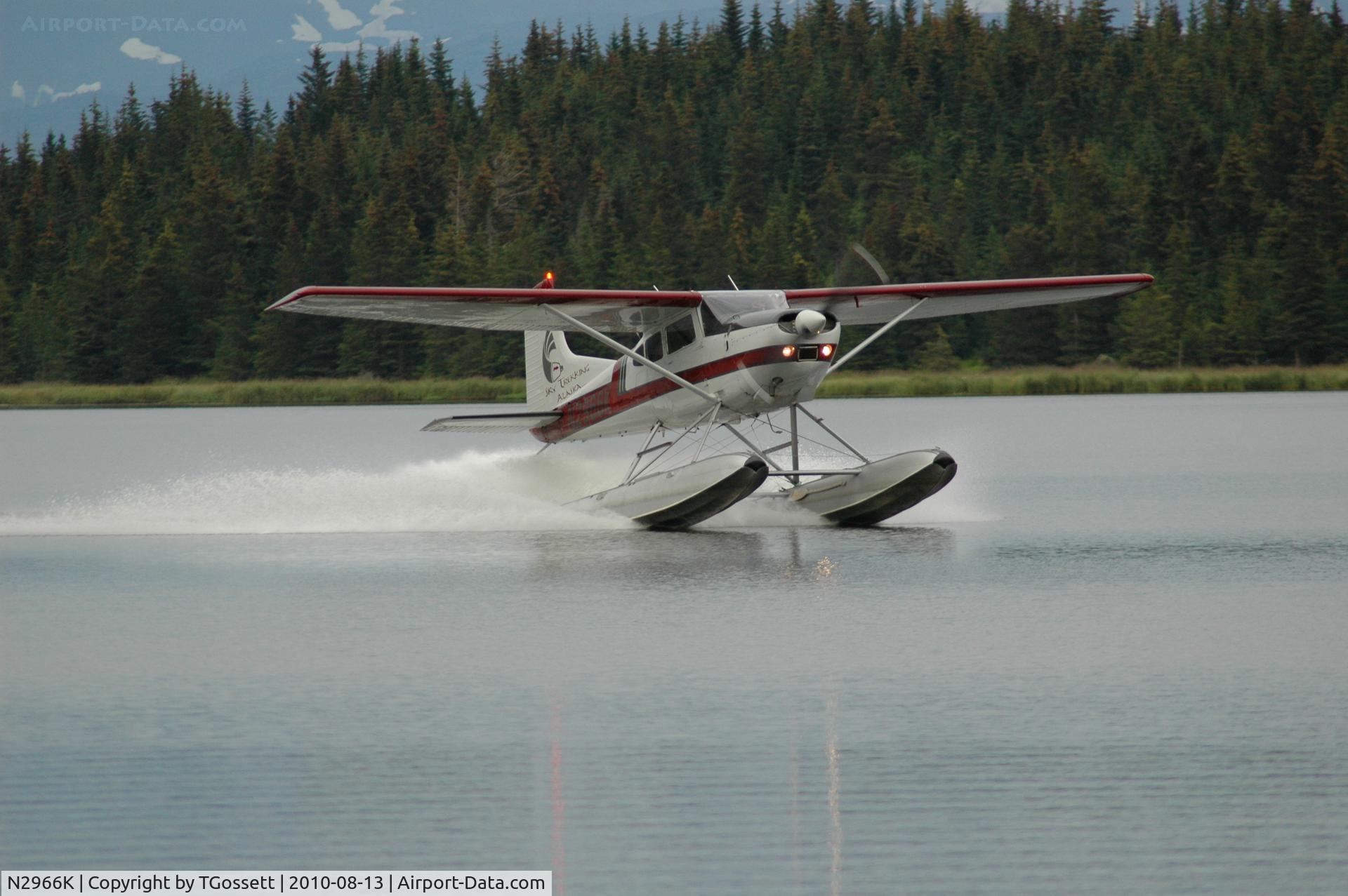 N2966K, 1980 Cessna 180K Skywagon C/N 18053140, 66k sky trekking in homer alaska on floats summer 2010