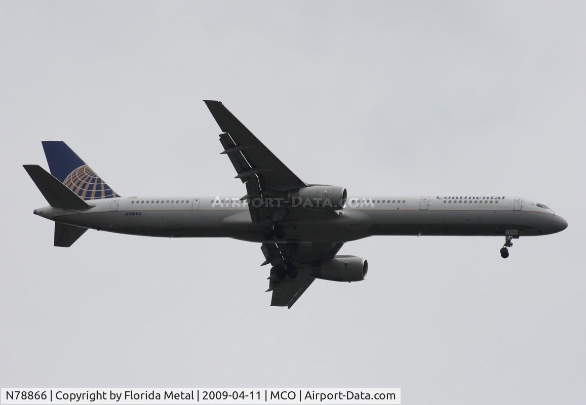 N78866, 2002 Boeing 757-33N C/N 32591, Continental 757-300
